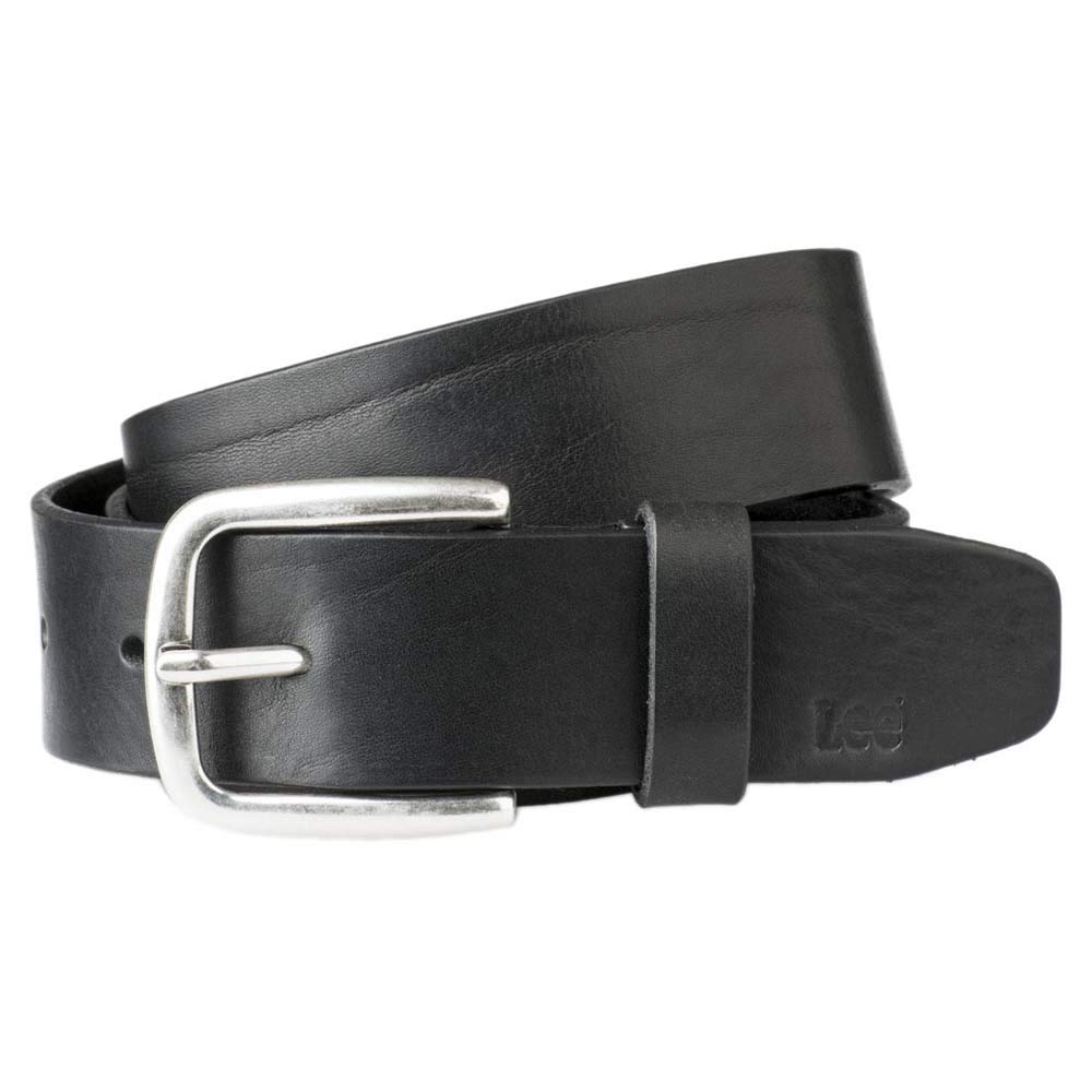 Lee Ceinture Homme 100% Cuir Marron Foncé