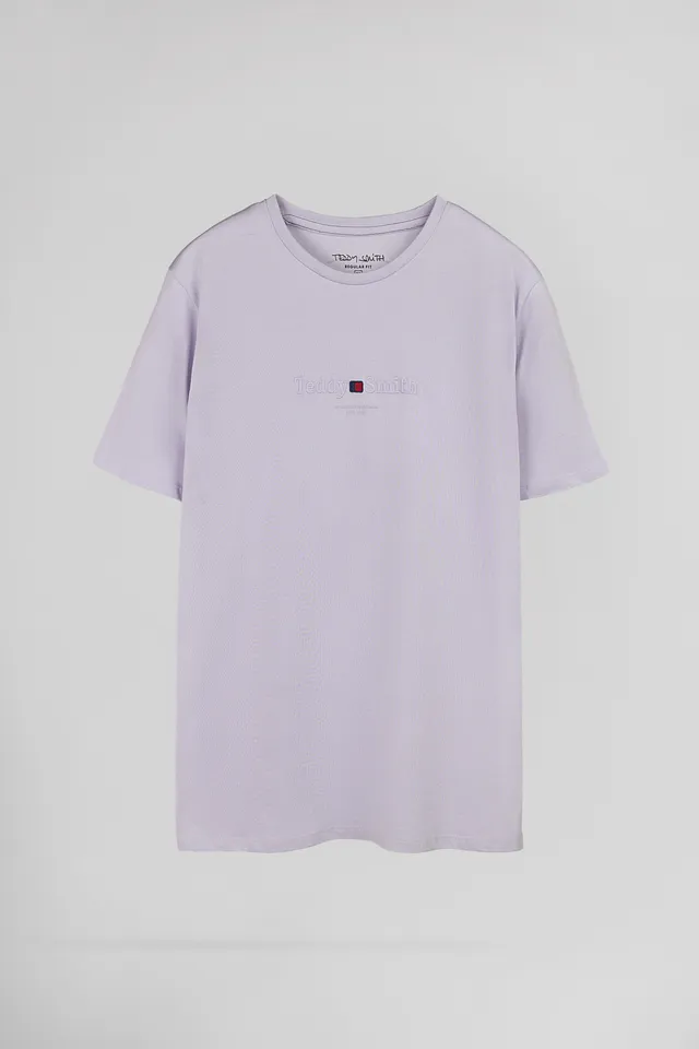 Teddy Smith T-Jim MC t-shirt lavande coupe classique