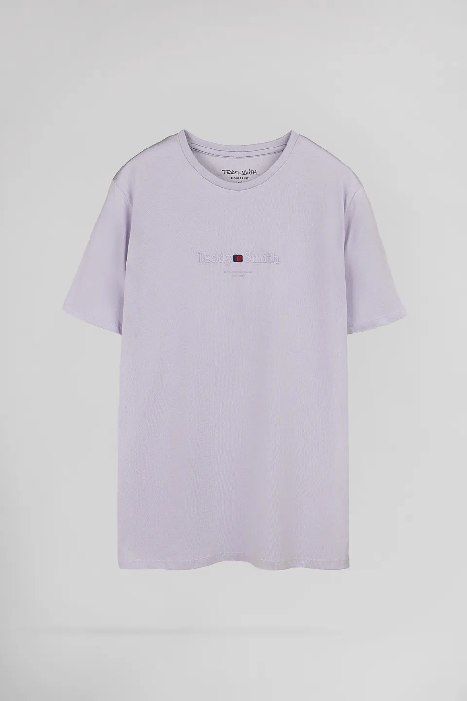 Teddy Smith T-Jim MC t-shirt lavande coupe classique