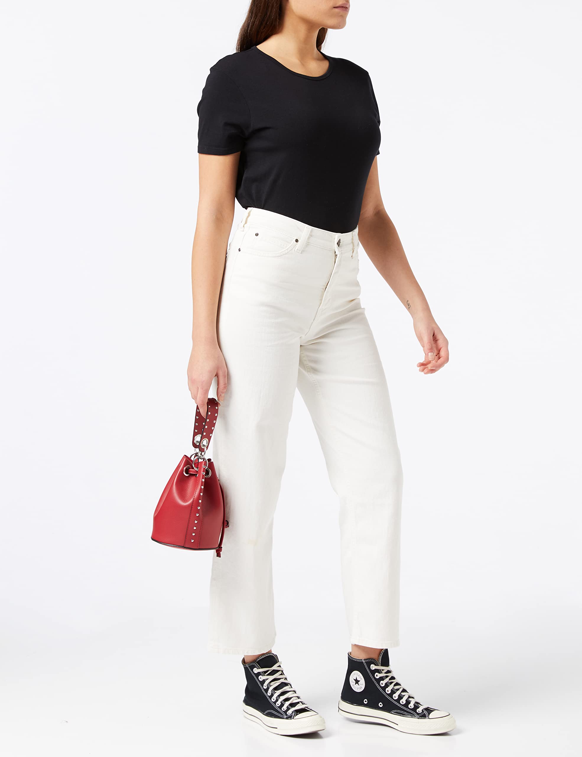 Lee Large Jambe Longue jean femme Blanc 28W 31L