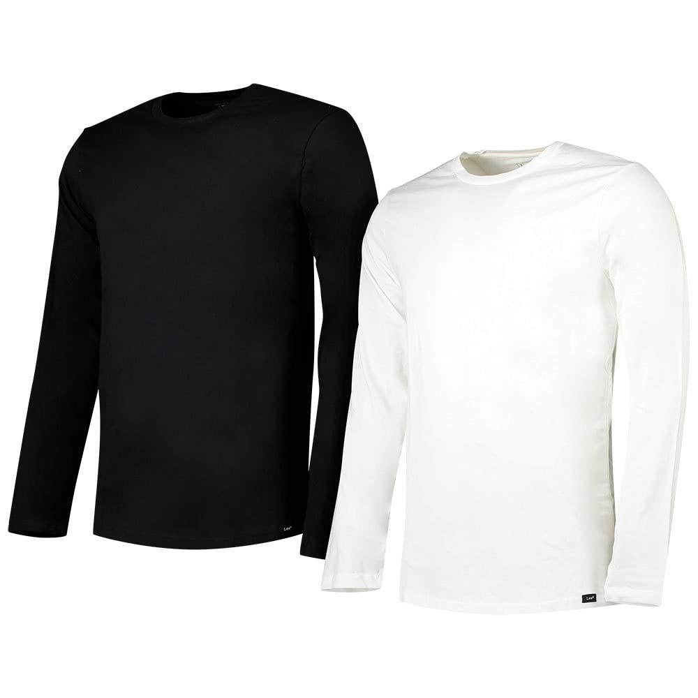 Lee Twin Pack Crew Tee-shirt homme slim blanc lot 2