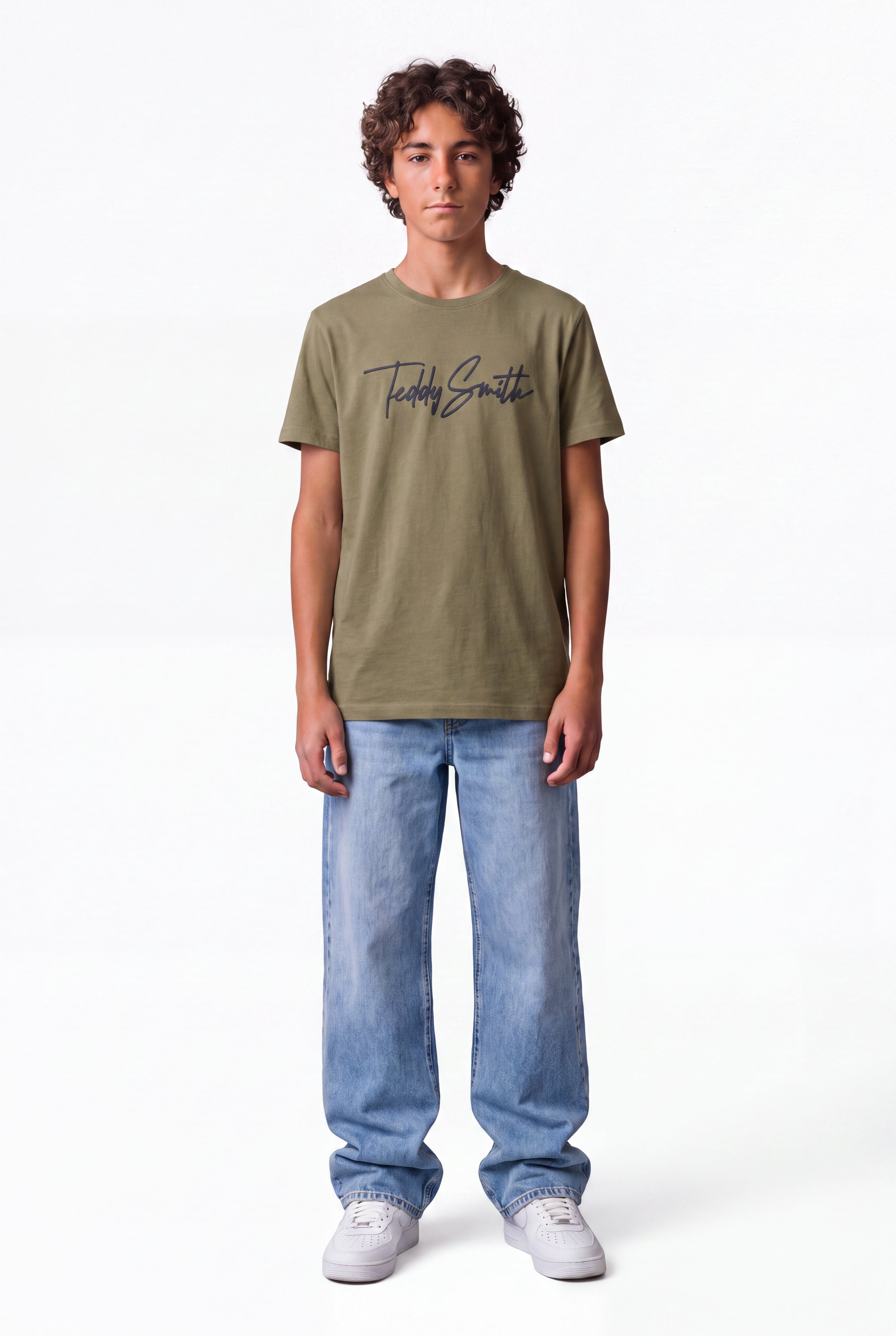 Teddy Smith T-Evan MC JR t-shirt kaki garçon