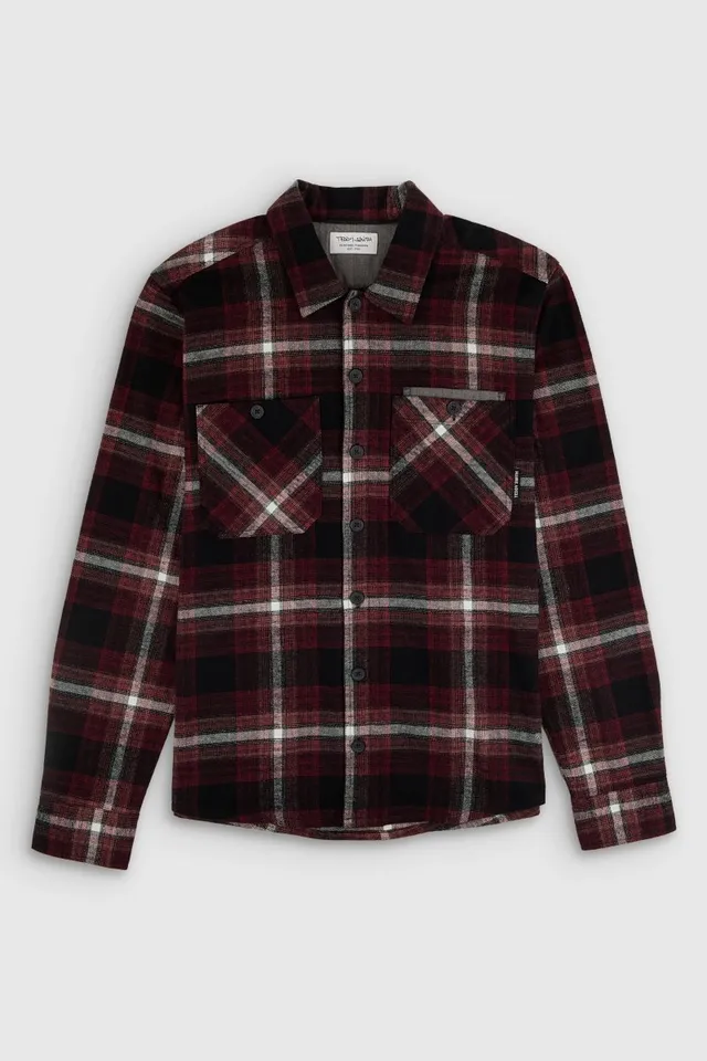 Teddy Smith Turner ML chemise flanelle carreaux rouge