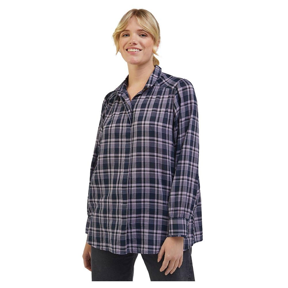 Lee Shirred T-Shirt chemisier XS violet coupe froncée