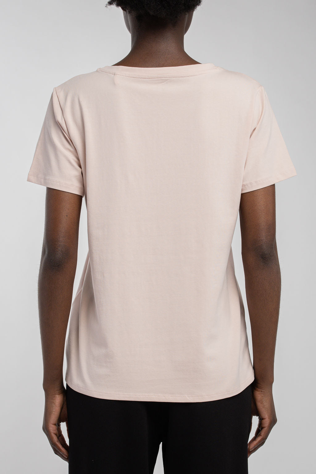 Teddy Smith T-RIBELLE MC t-shirt femme rose pale droit