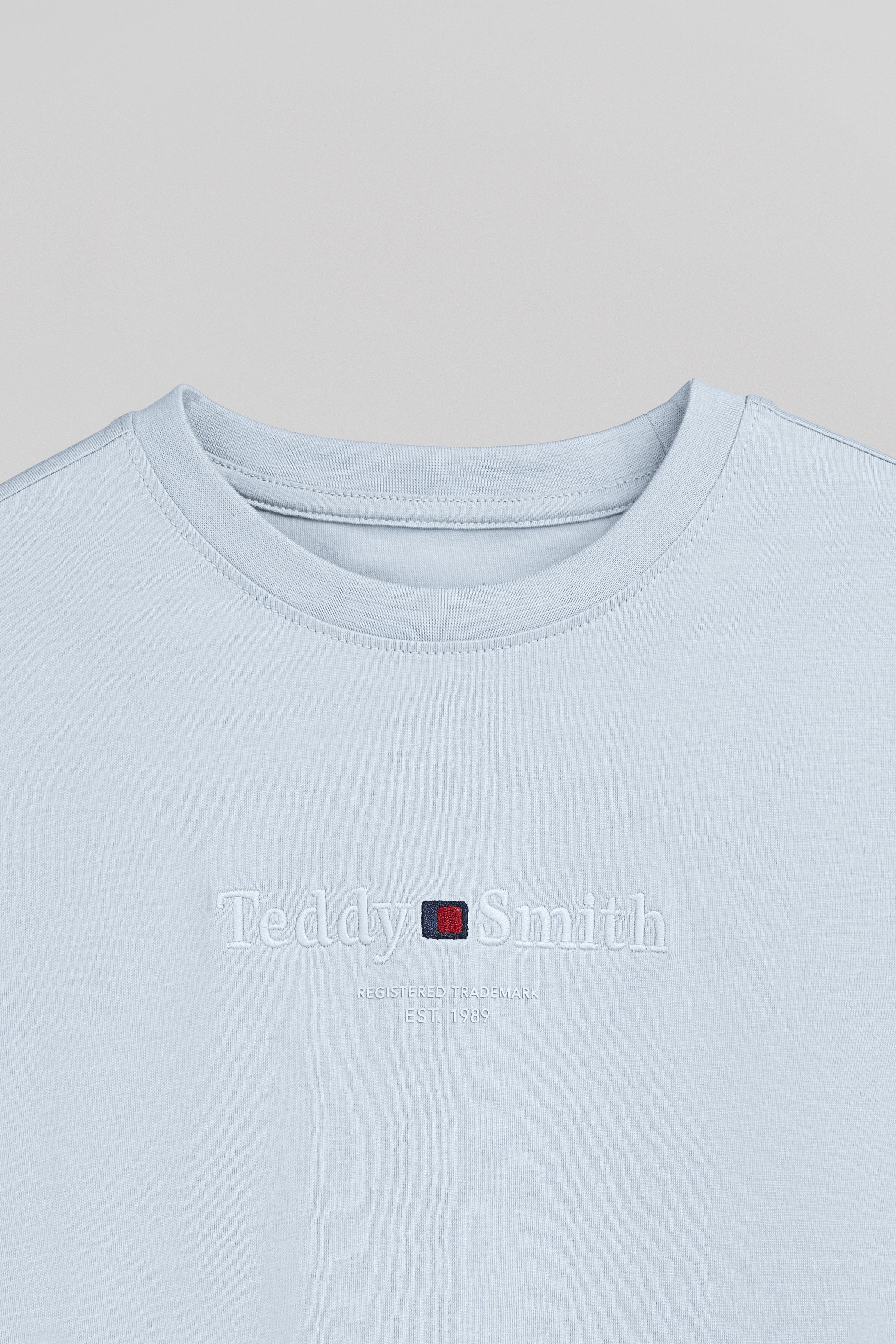 Teddy Smith T-Jim MC JR T-shirt garçon pastel blue coton