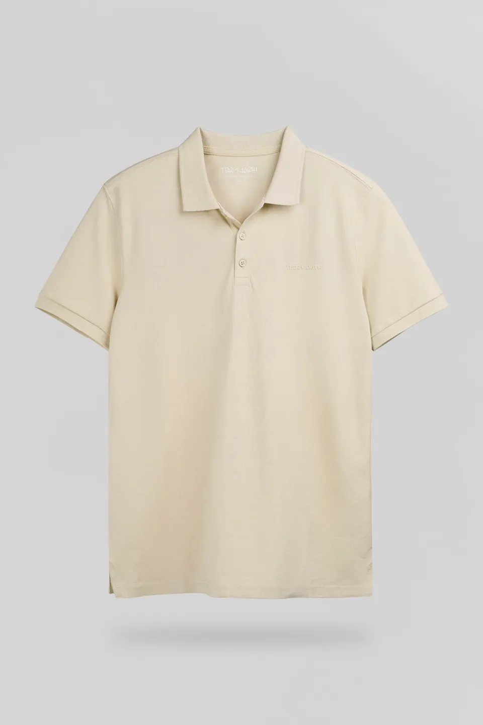 Teddy Smith P-Alban polo homme grège piqué coton