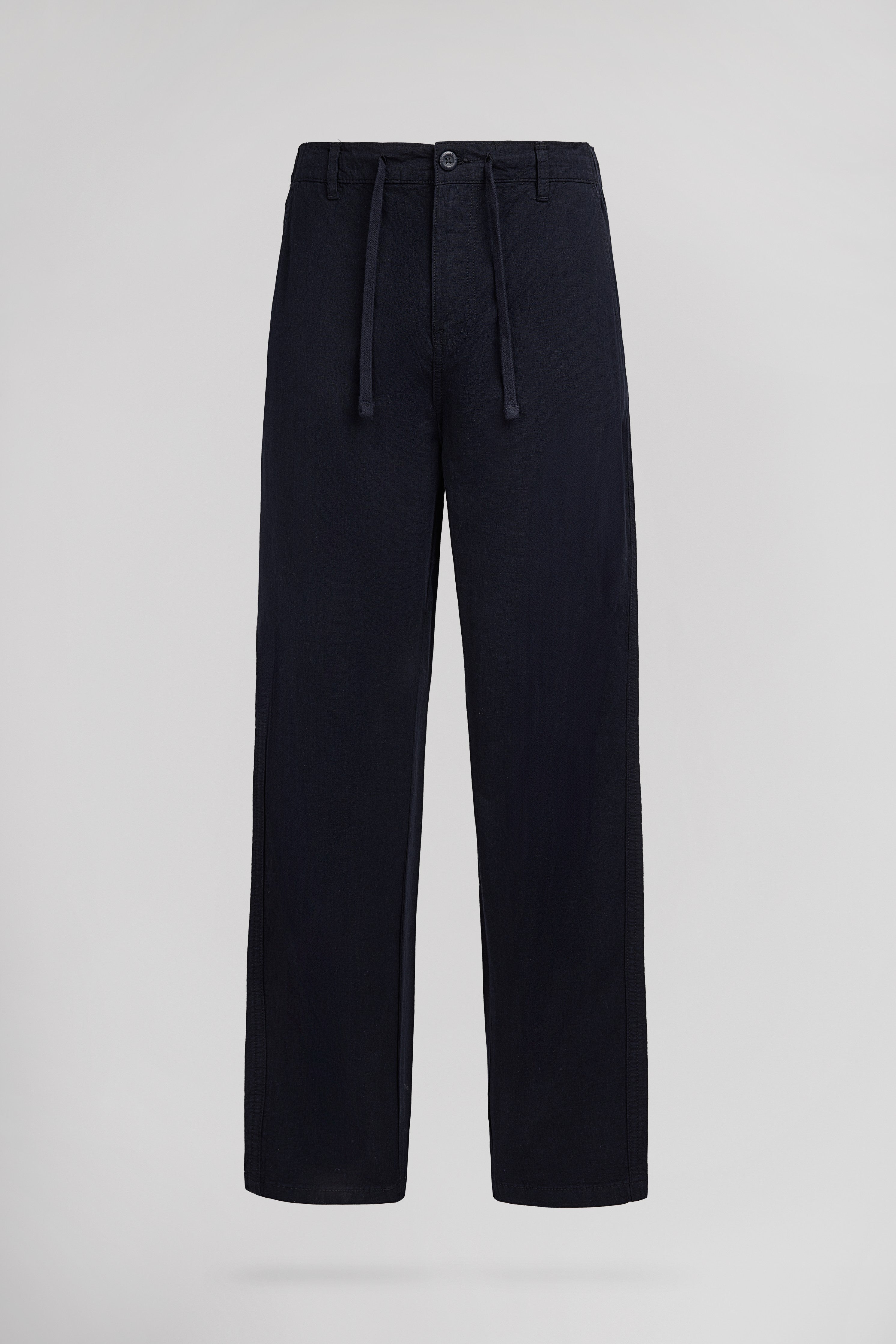 Teddy Smith P-Linen chino homme dark navy lin coton