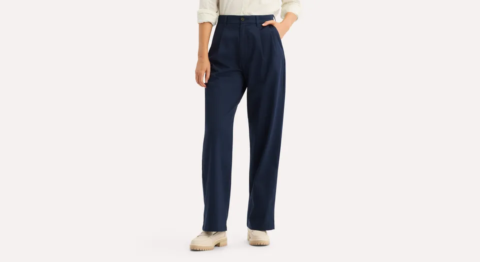 Dockers Signature khaki large taille haute bleu 28