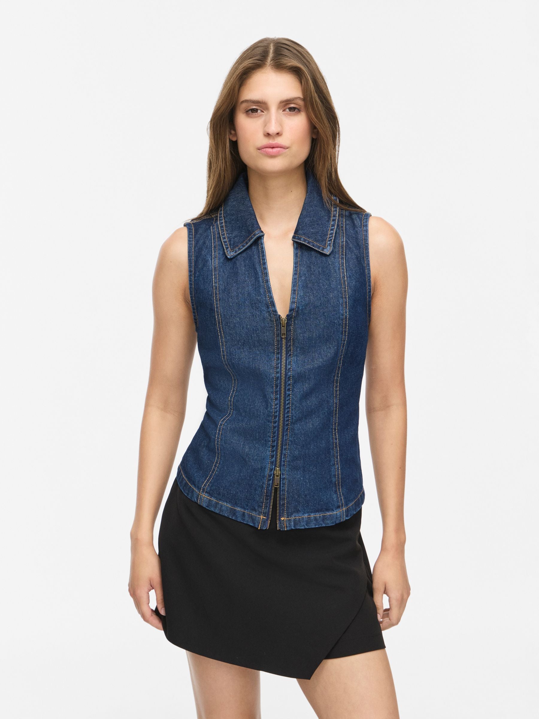 Noisy May NMSirena top en jean sans manches