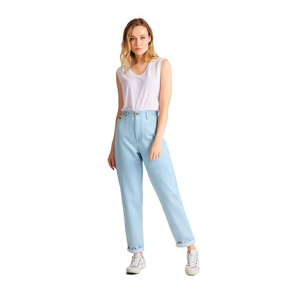 Lee Elasticated Mom jean femme délavé coupe taille haute