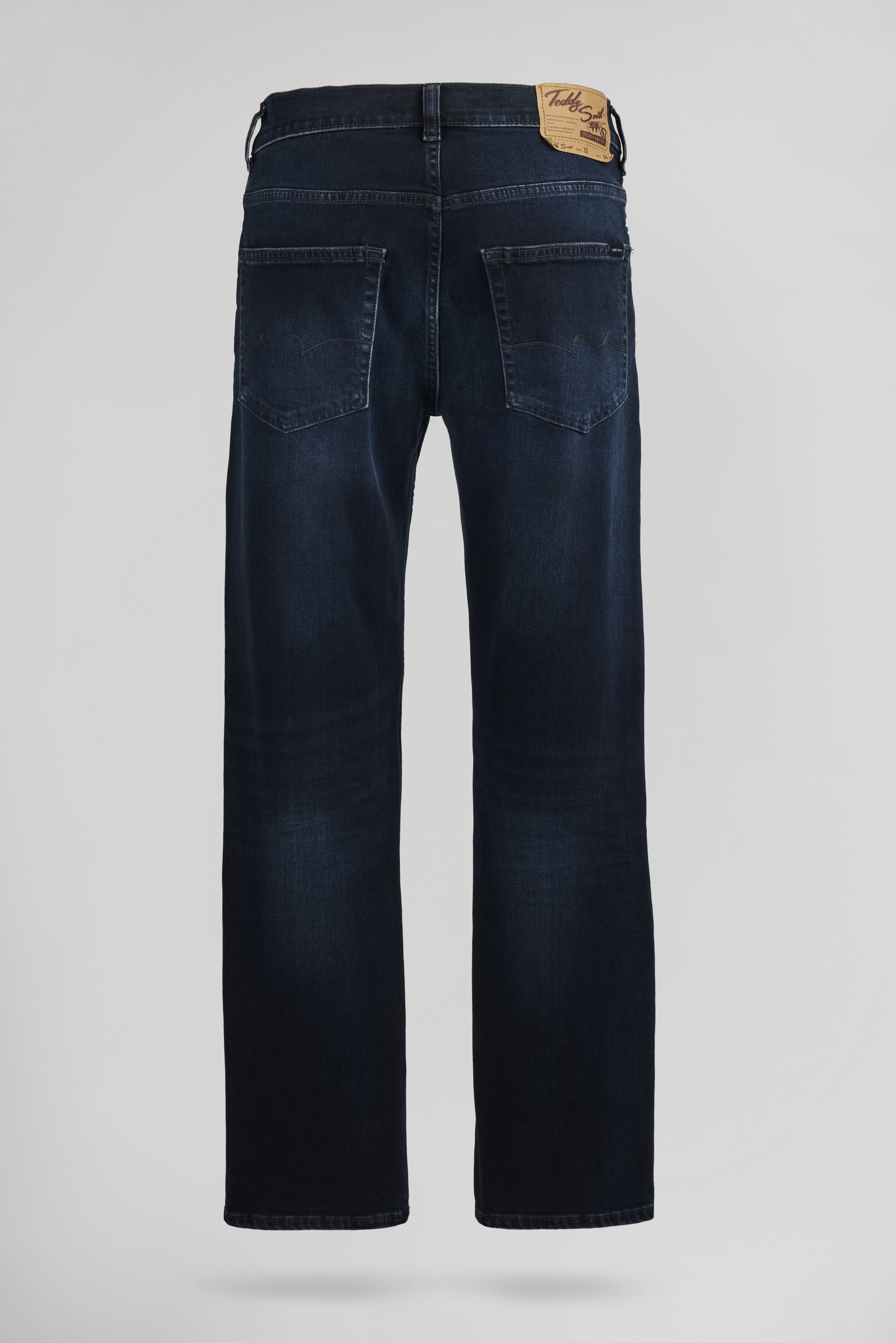 Teddy Smith Reg L32 jean droit deep blue homme coton