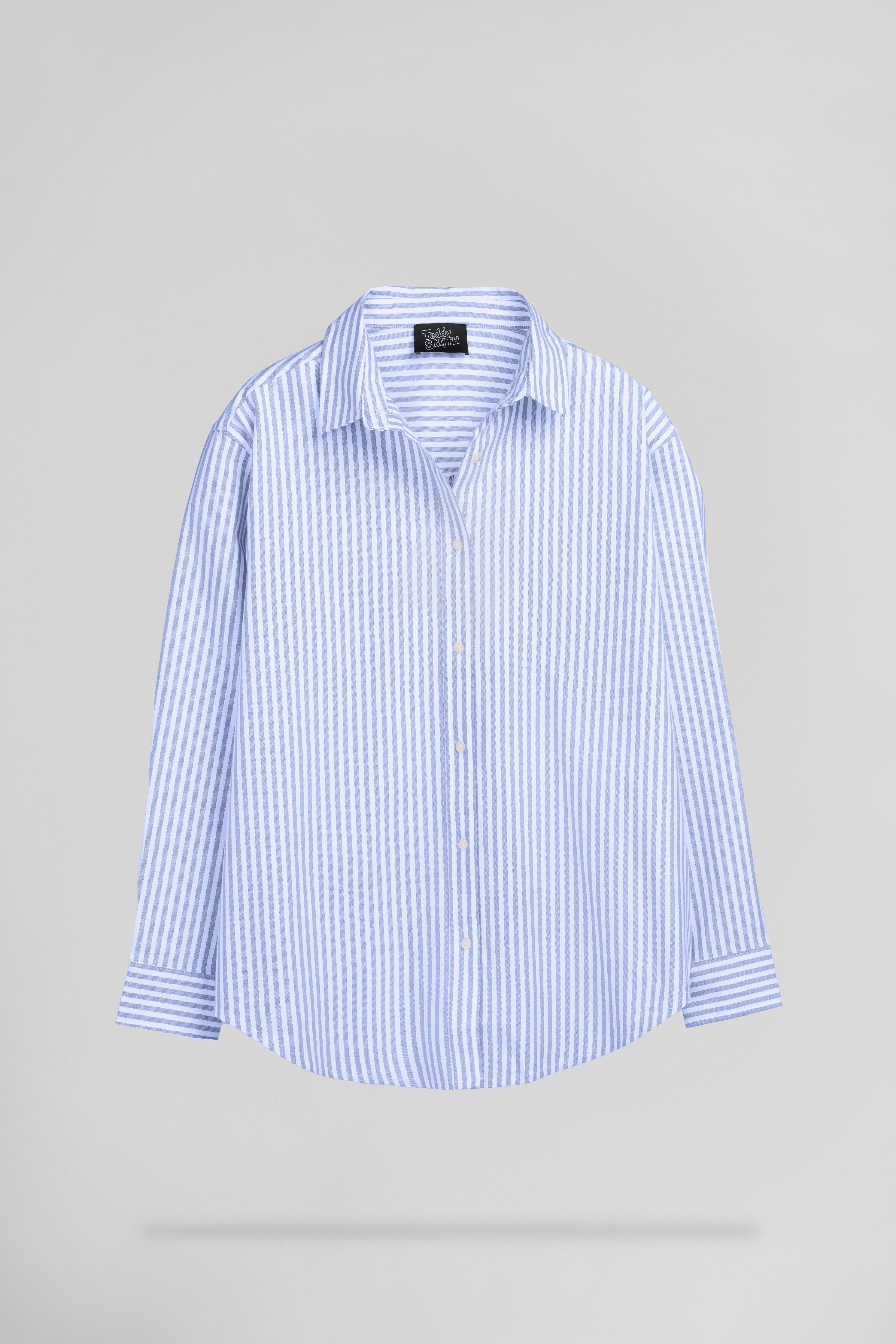 Teddy Smith C-Line ML Lunar chemise oversize bleu rayé