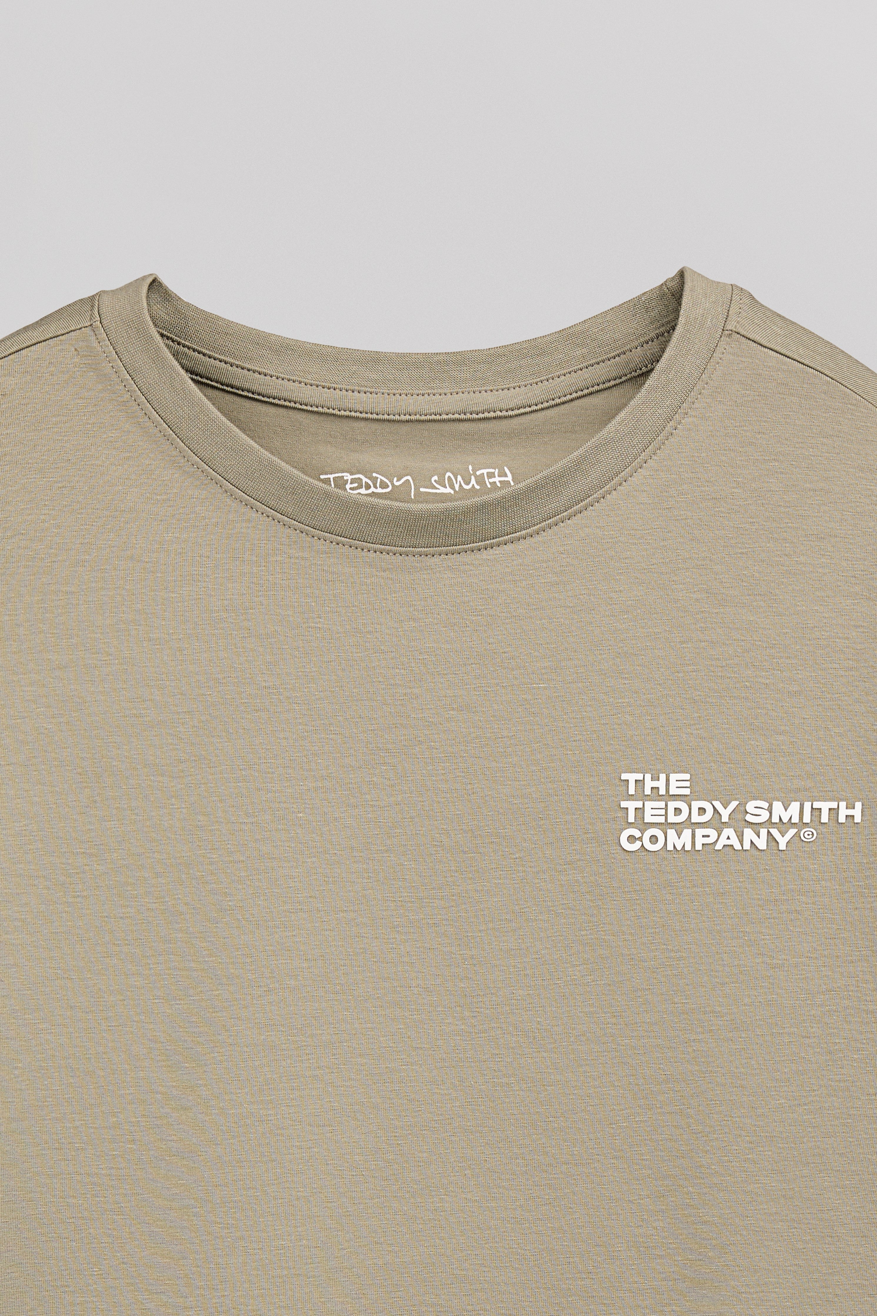 Teddy Smith T-Company MC JR t-shirt kaki garçon