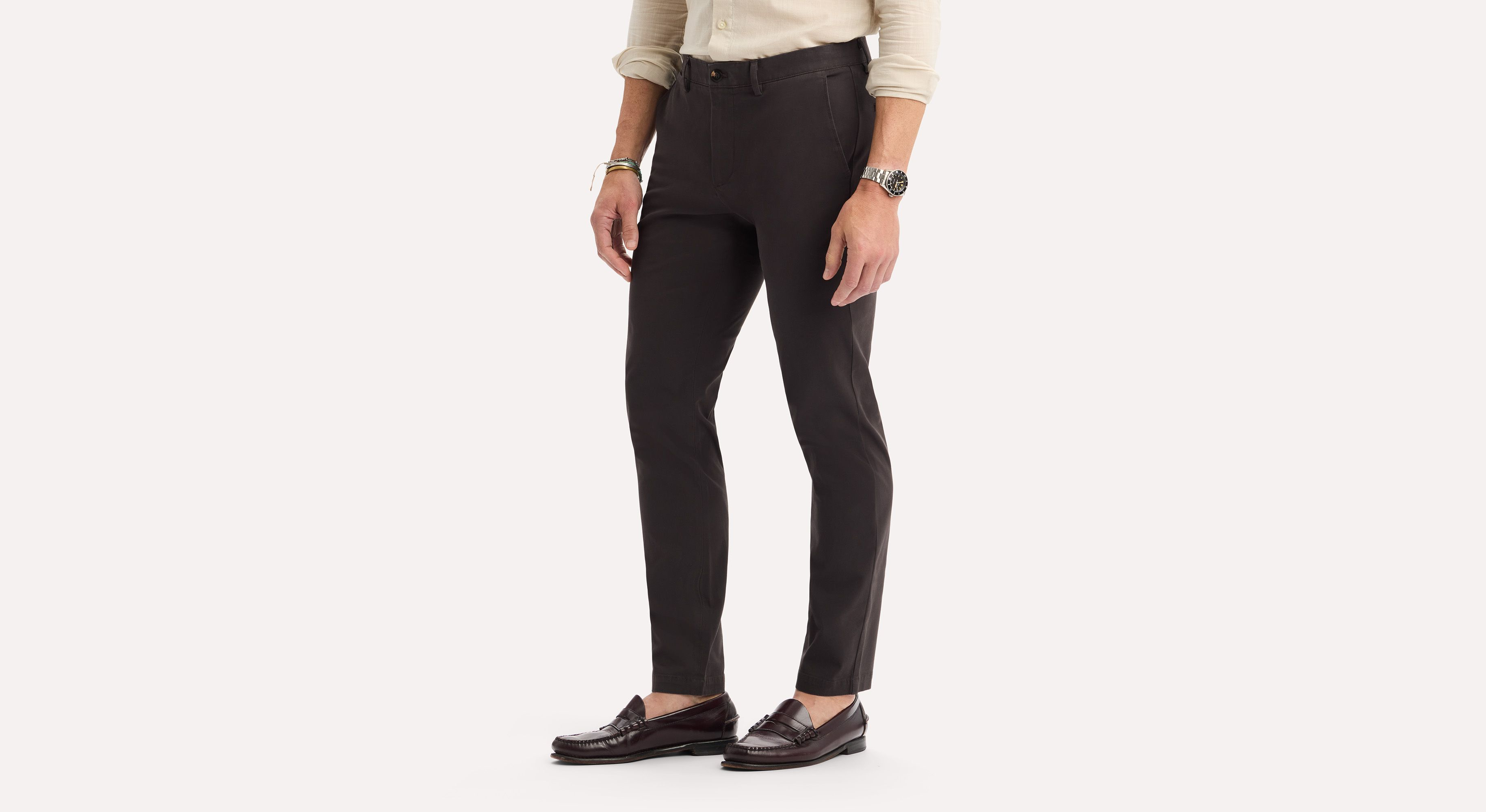 Dockers Crafted Khaki chino slim tapered marron