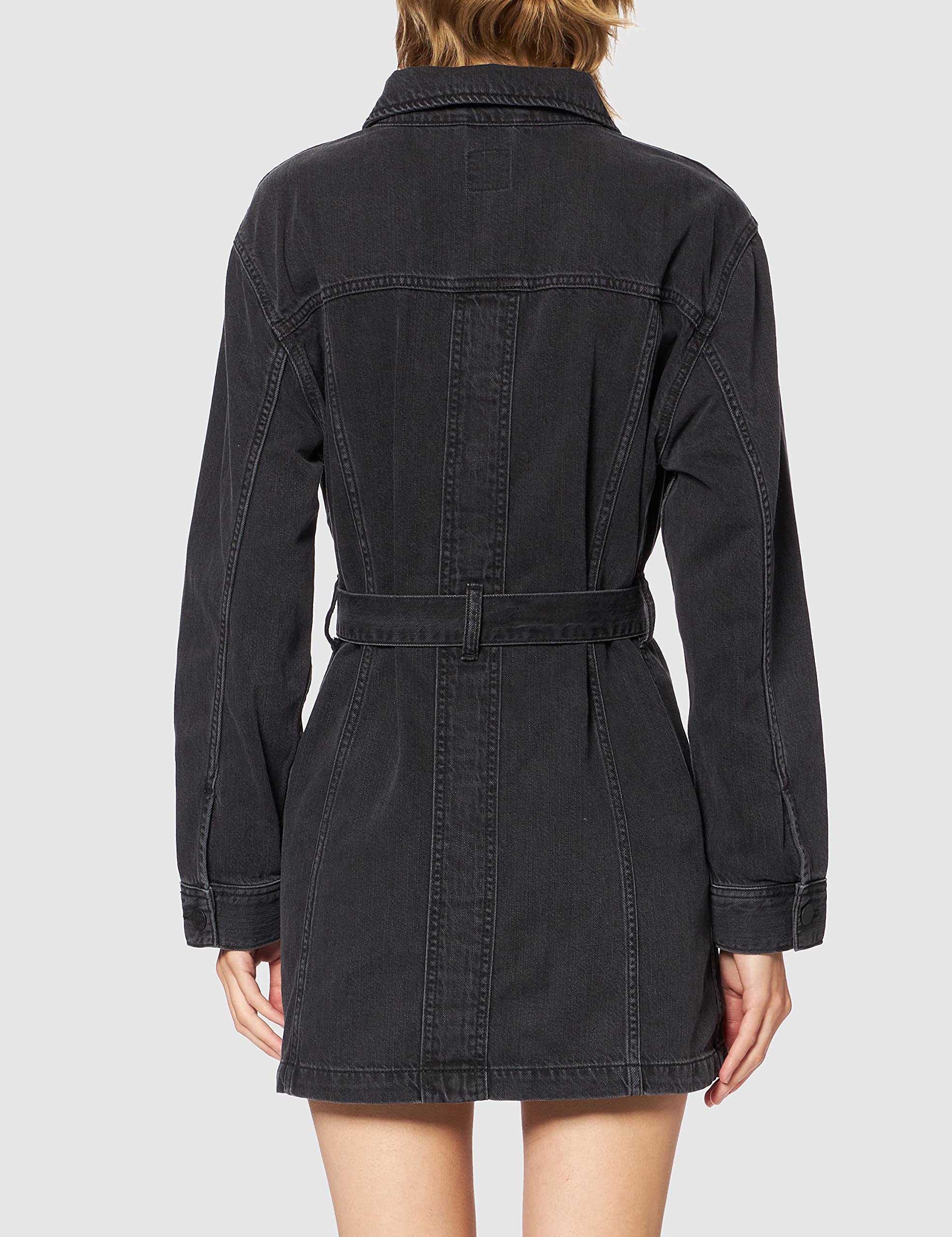 Lee Belted Rider veste en jean noir ceinturée