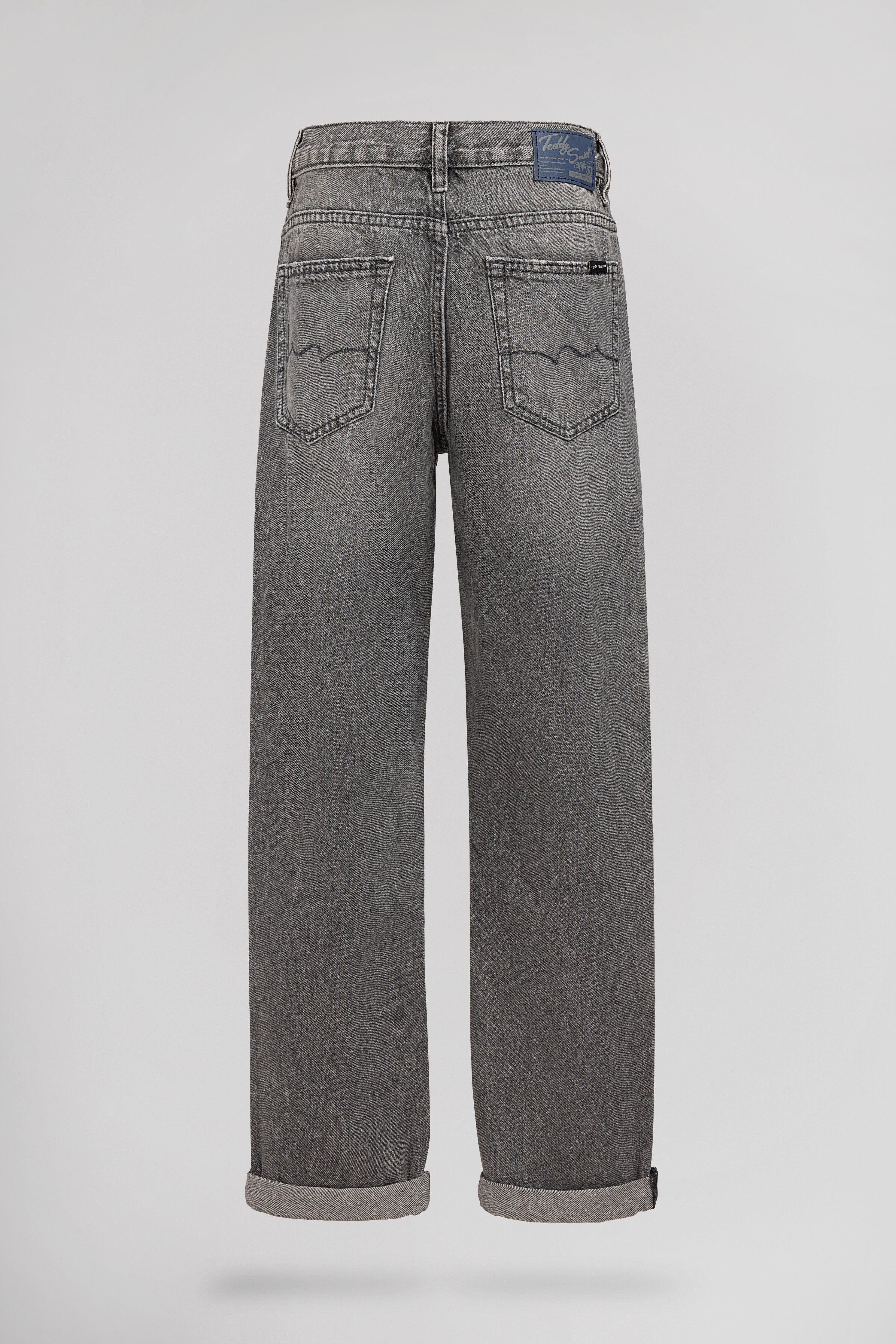Teddy Smith Dad Pant JR Grey jean garçon gris coupe droite