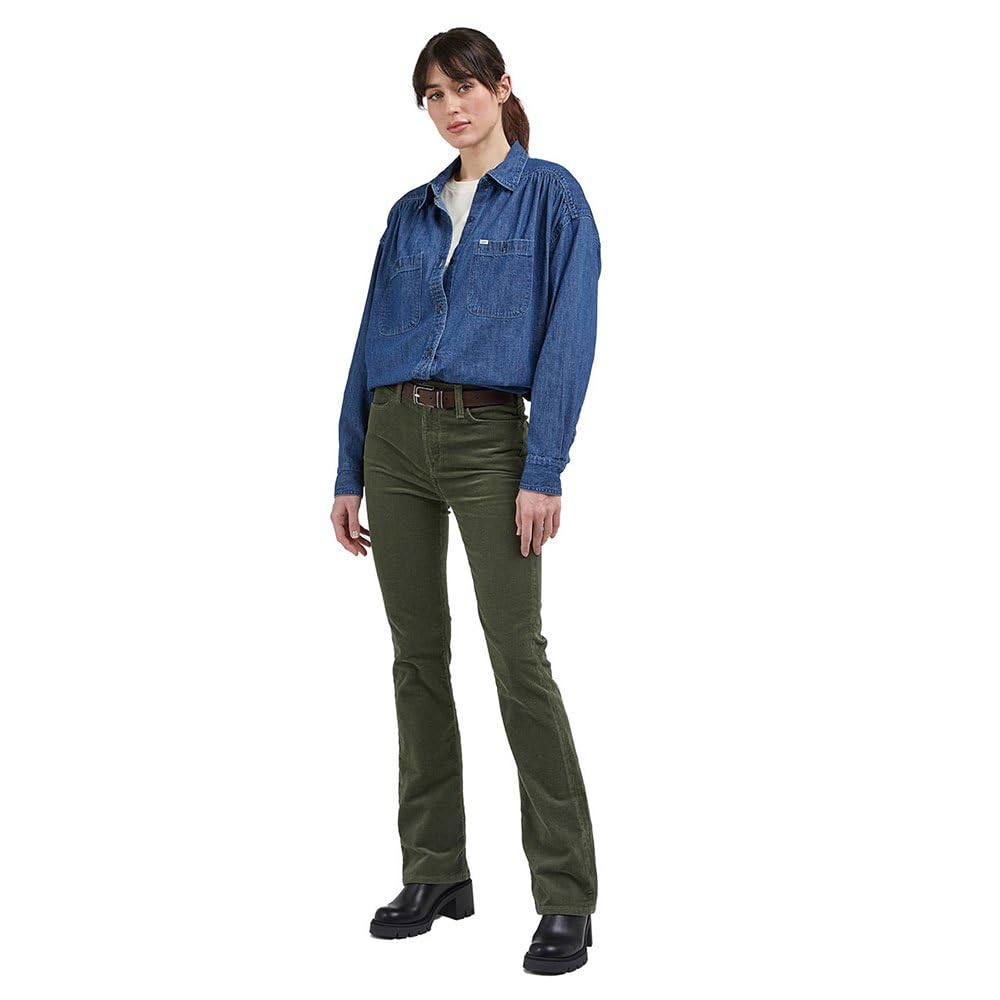 Lee Breese Boot jean bootcut femme olive stretch