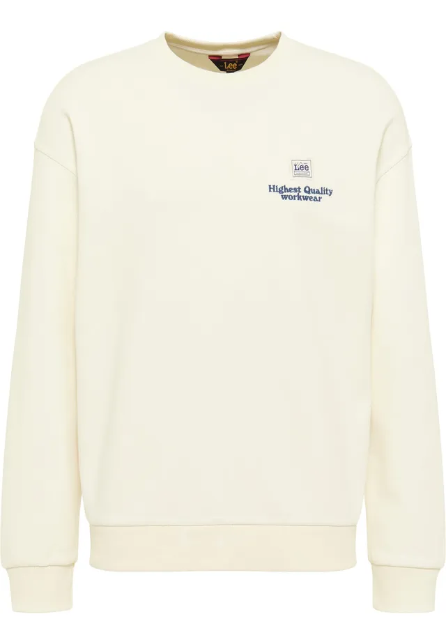 Lee Workwear Crew sweat homme écru L