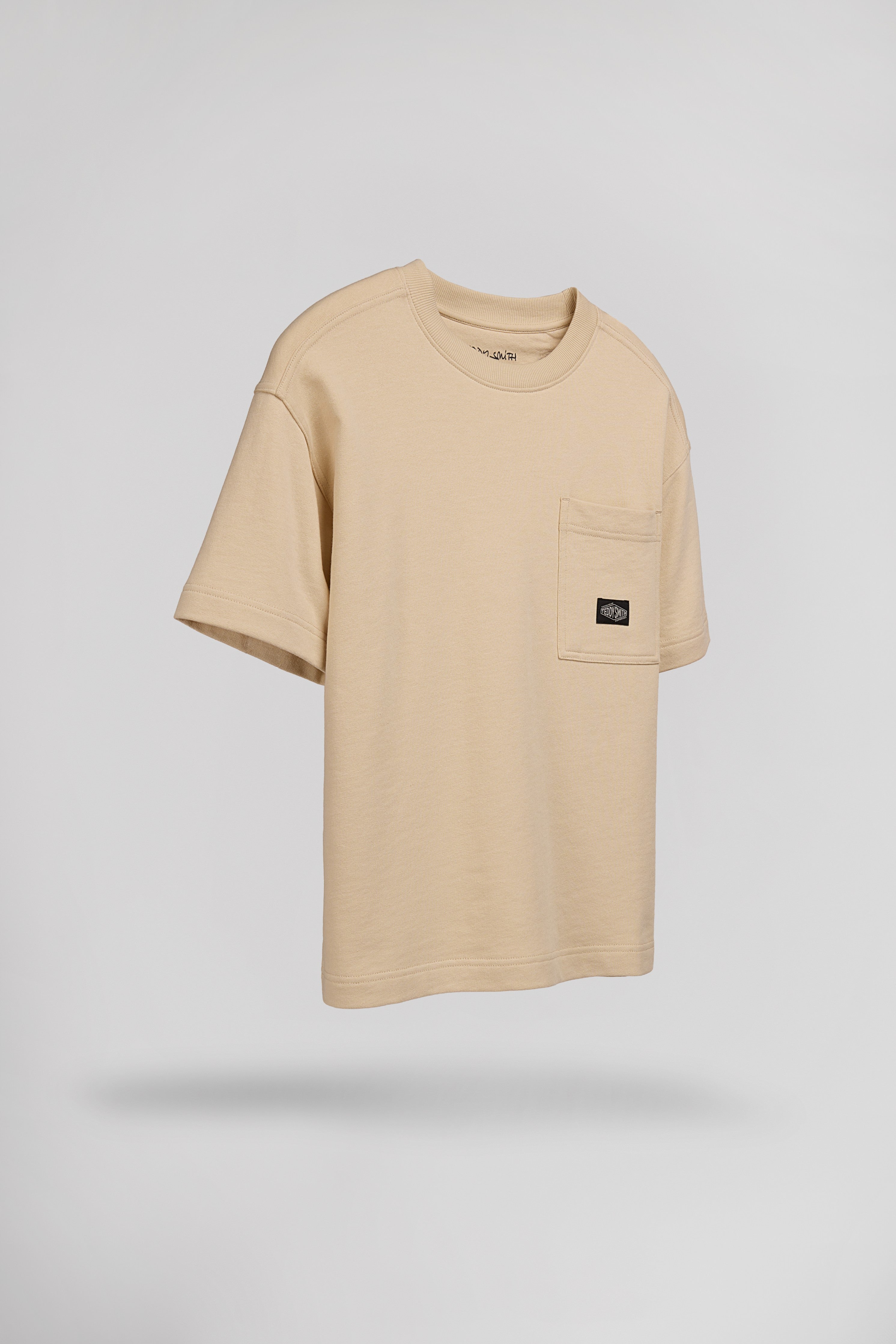 Teddy Smith S-Och RC JR sweat beige clair manches courtes