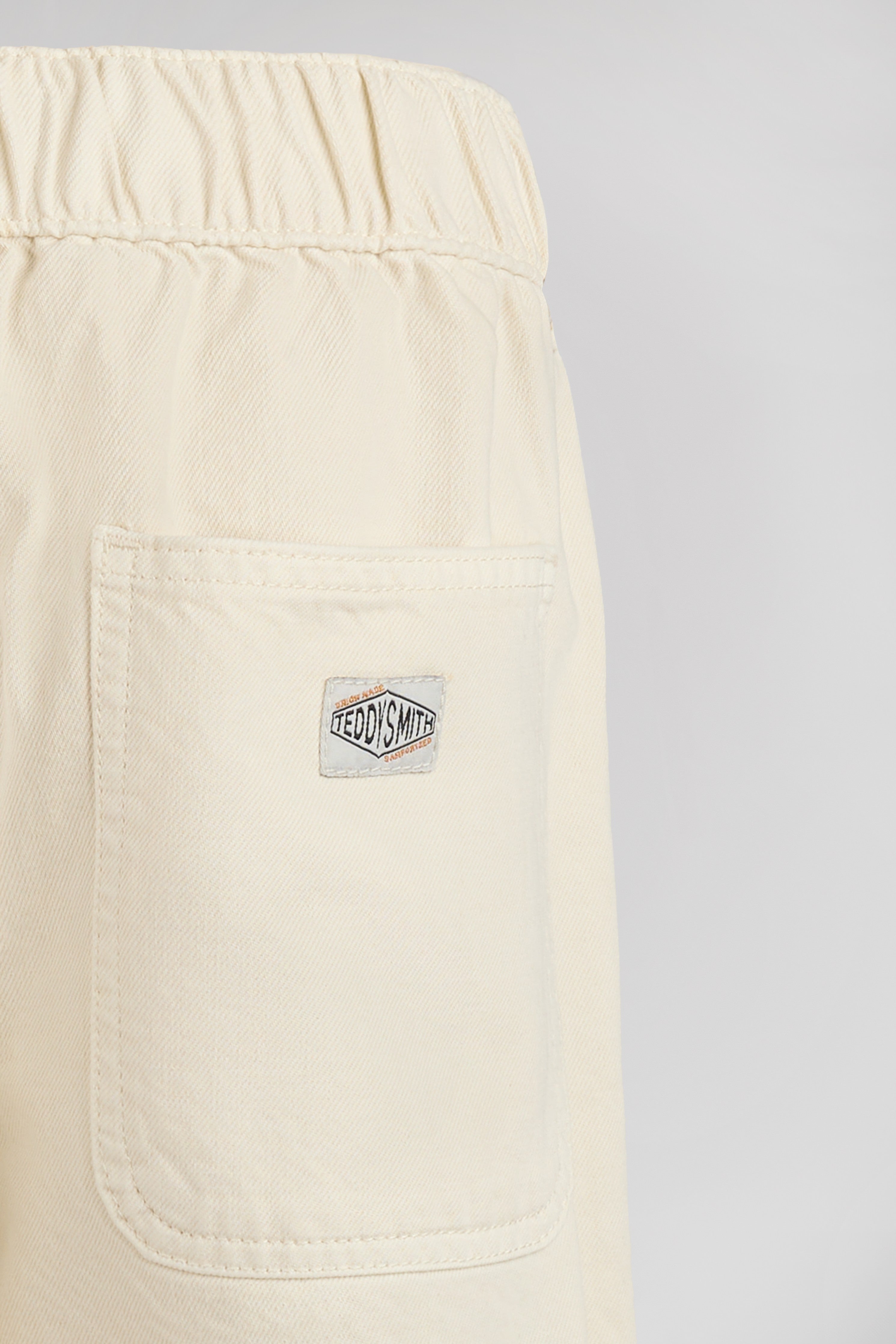 Teddy Smith P-Hunter jean cream garçon taille élastiquée