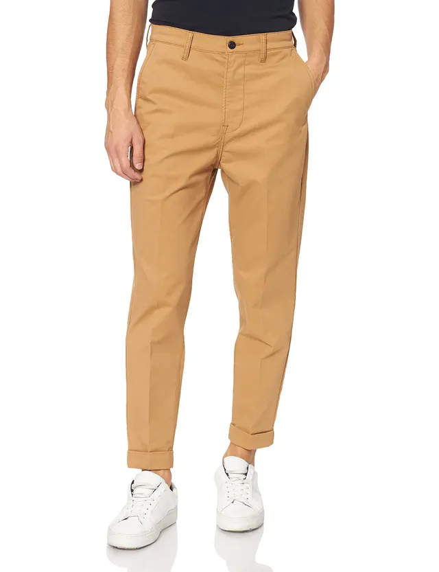 Lee Tapered Chino chino marron 28W 32L coupe fuselée