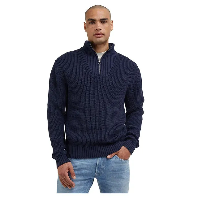 Lee Half Zip pull tricot homme noir taille L