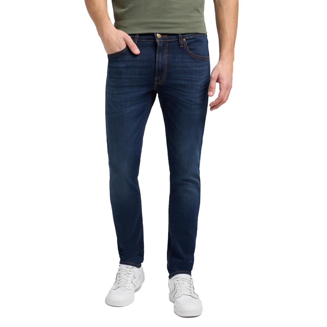 Lee Luke jean homme droit Rinse Blue Denim denim