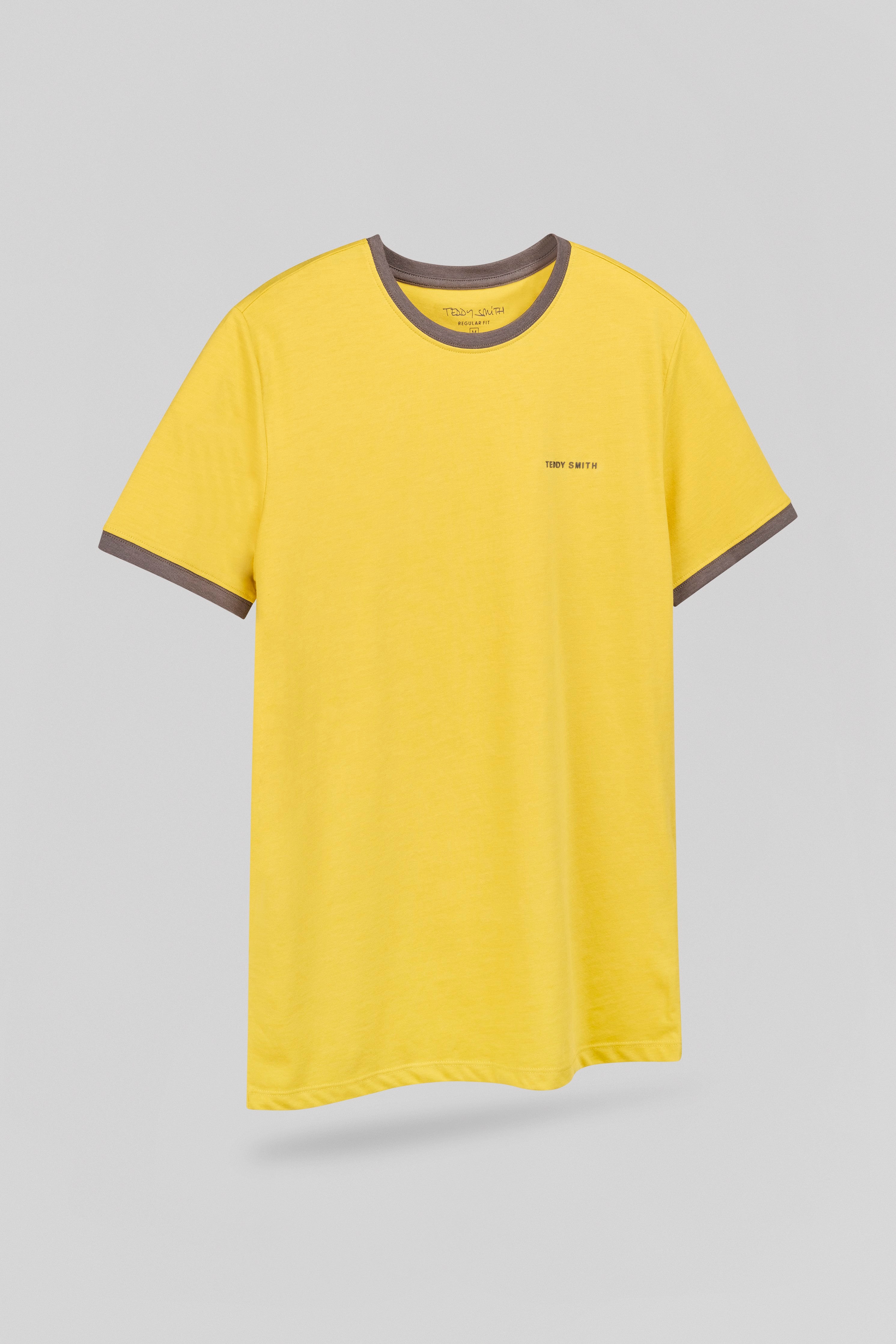 TEDDY SMITH THE TEE 2 R MC t-shirt jaune ocre homme