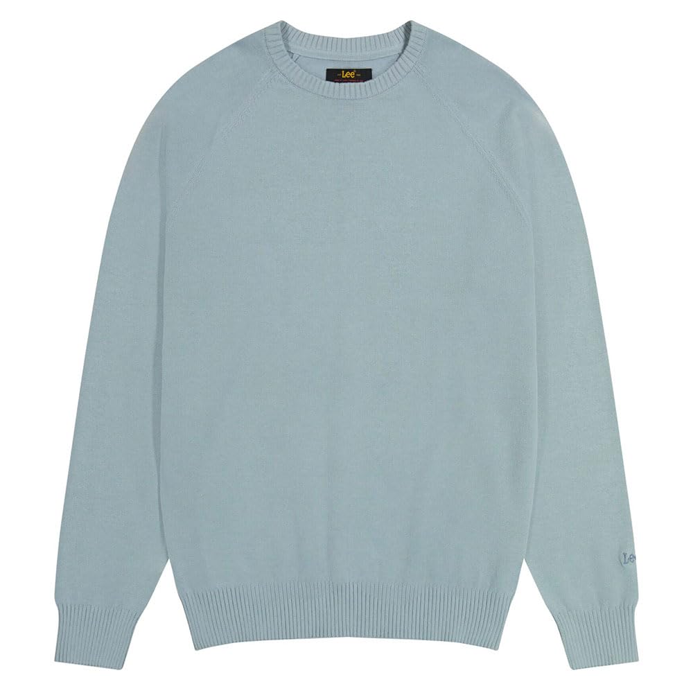 Lee Clean Raglan Sweater sweat homme gris taille M coton