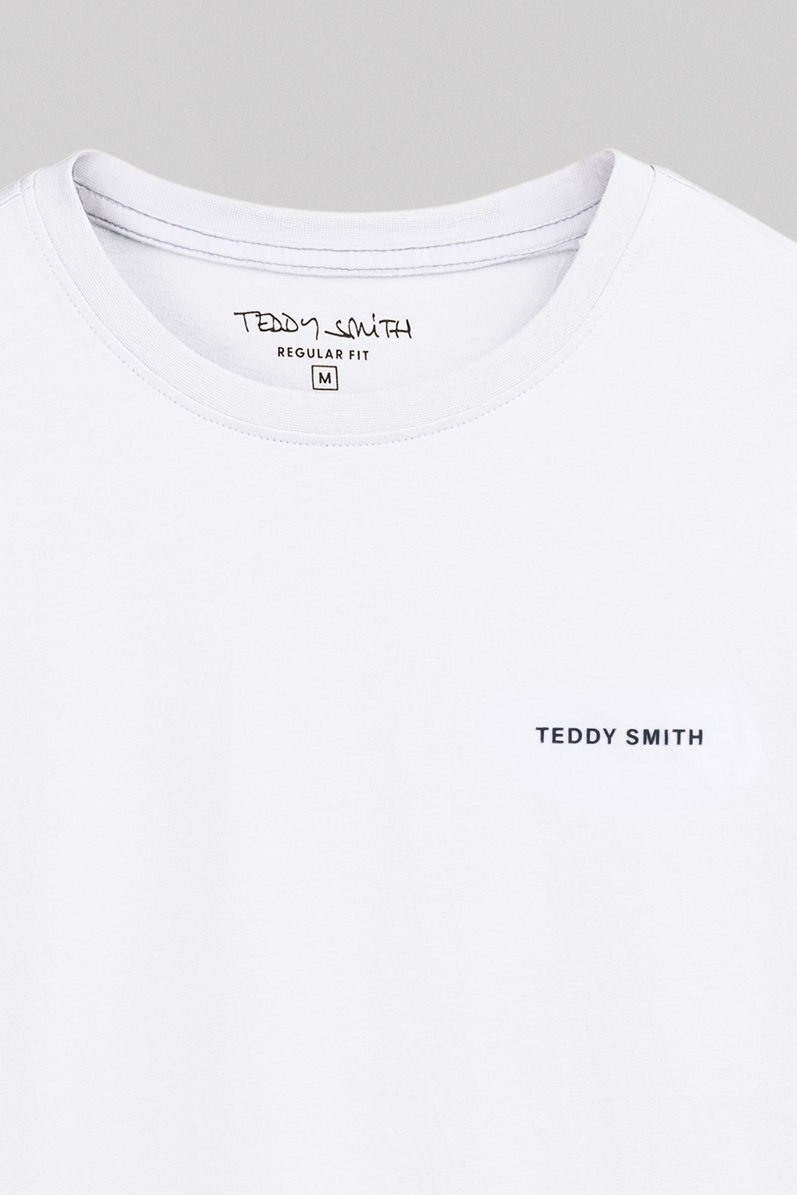 Teddy Smith The Tee 2 ML t-shirt manches longues blanc coton