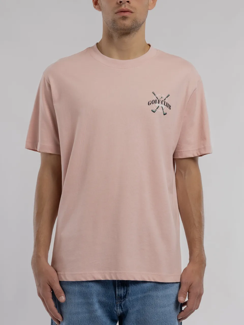 Teddy Smith T-Damien MC t-shirt ample rose pastel homme