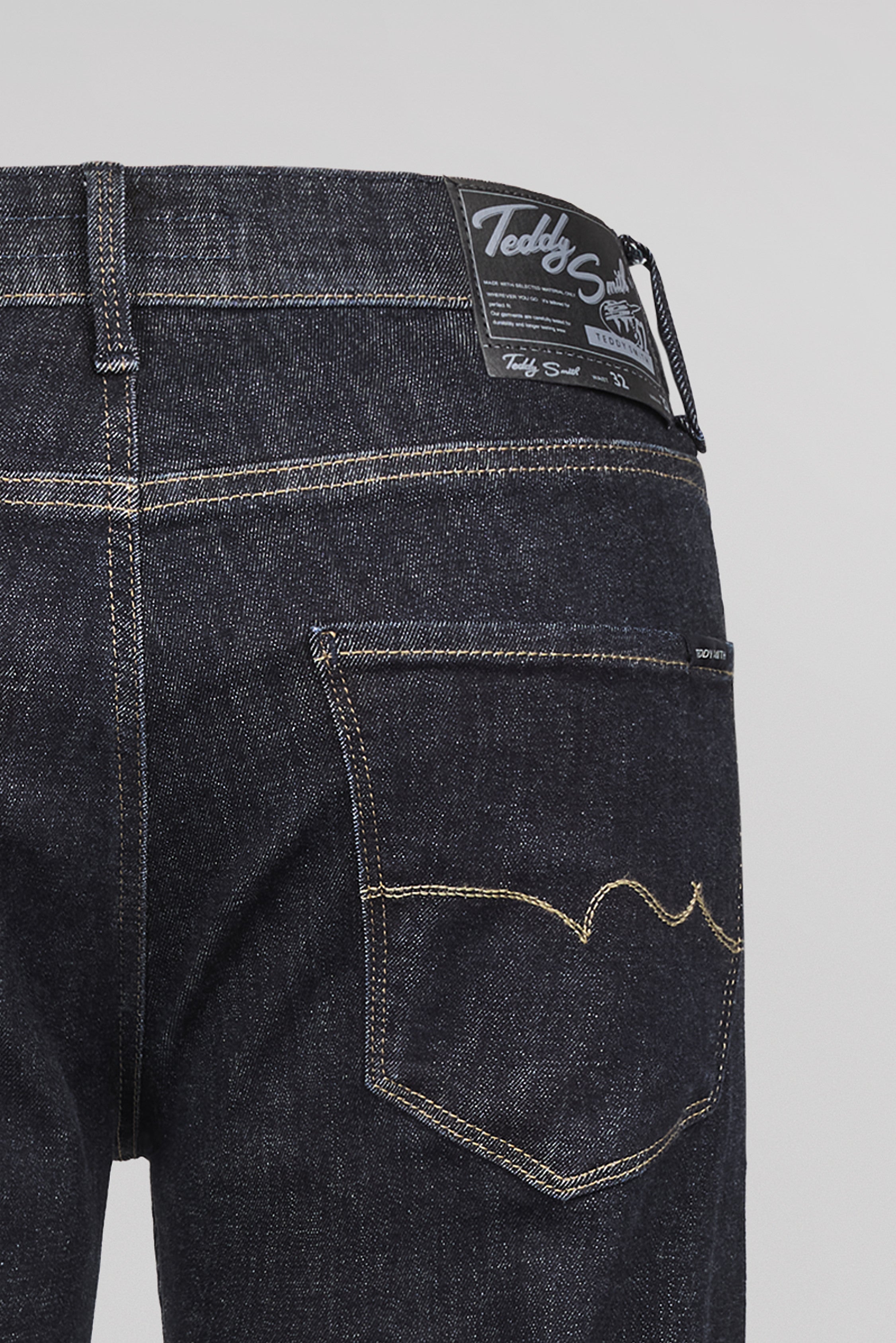Teddy Smith Rock Dual Move L32 Dark Blue jean homme slim