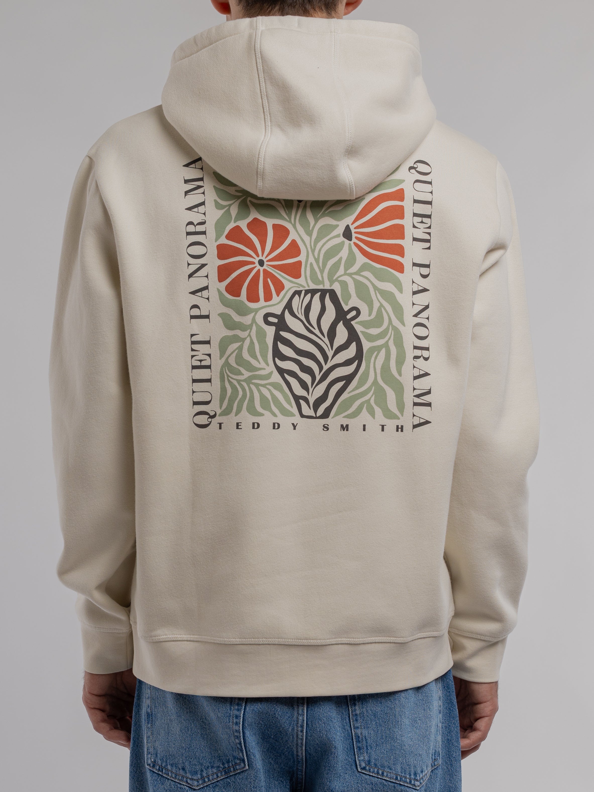 Teddy Smith S-Panorama Hood sweat capuche crème coton
