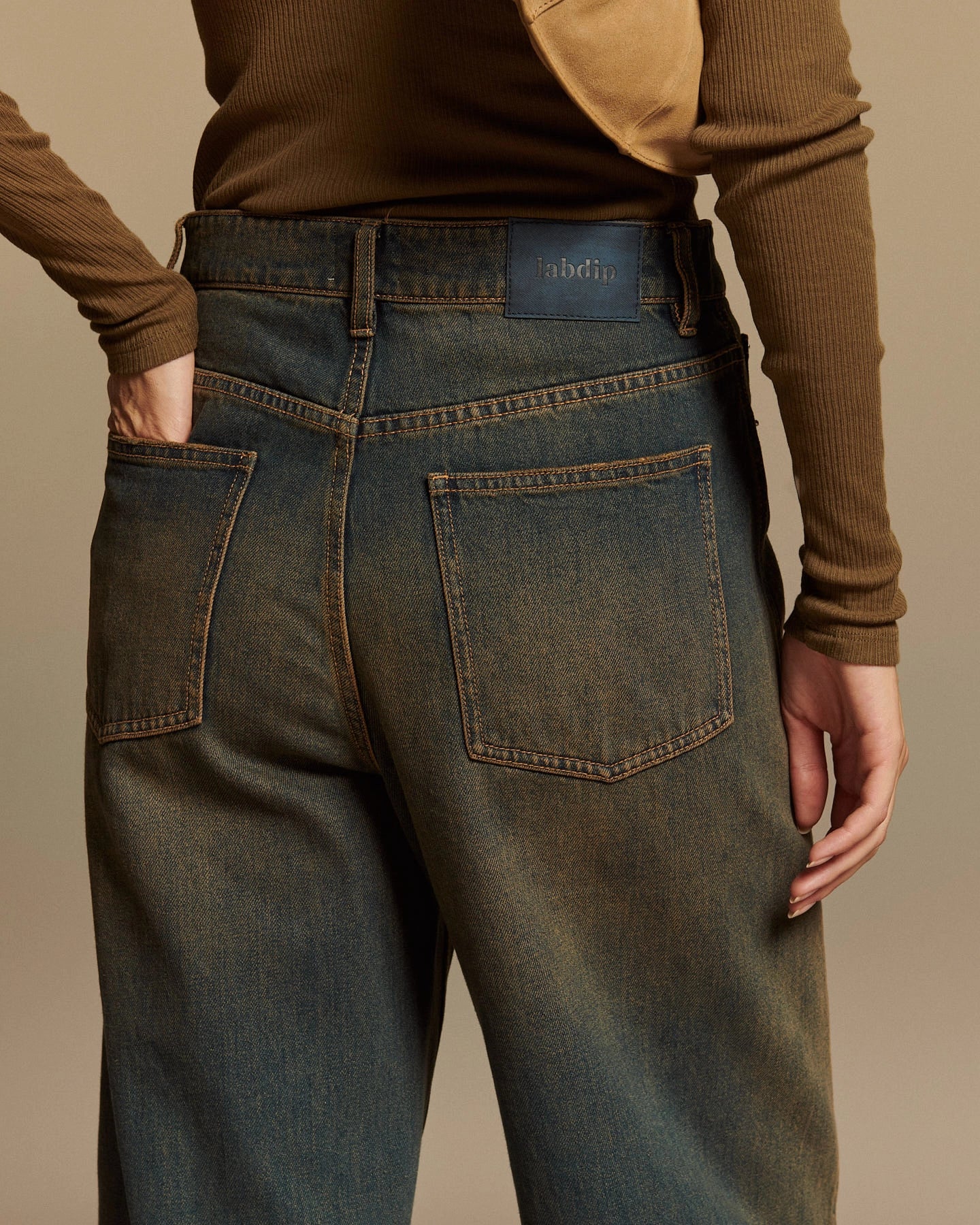 Labdip Ross Overdosed jean droit large bleu profond