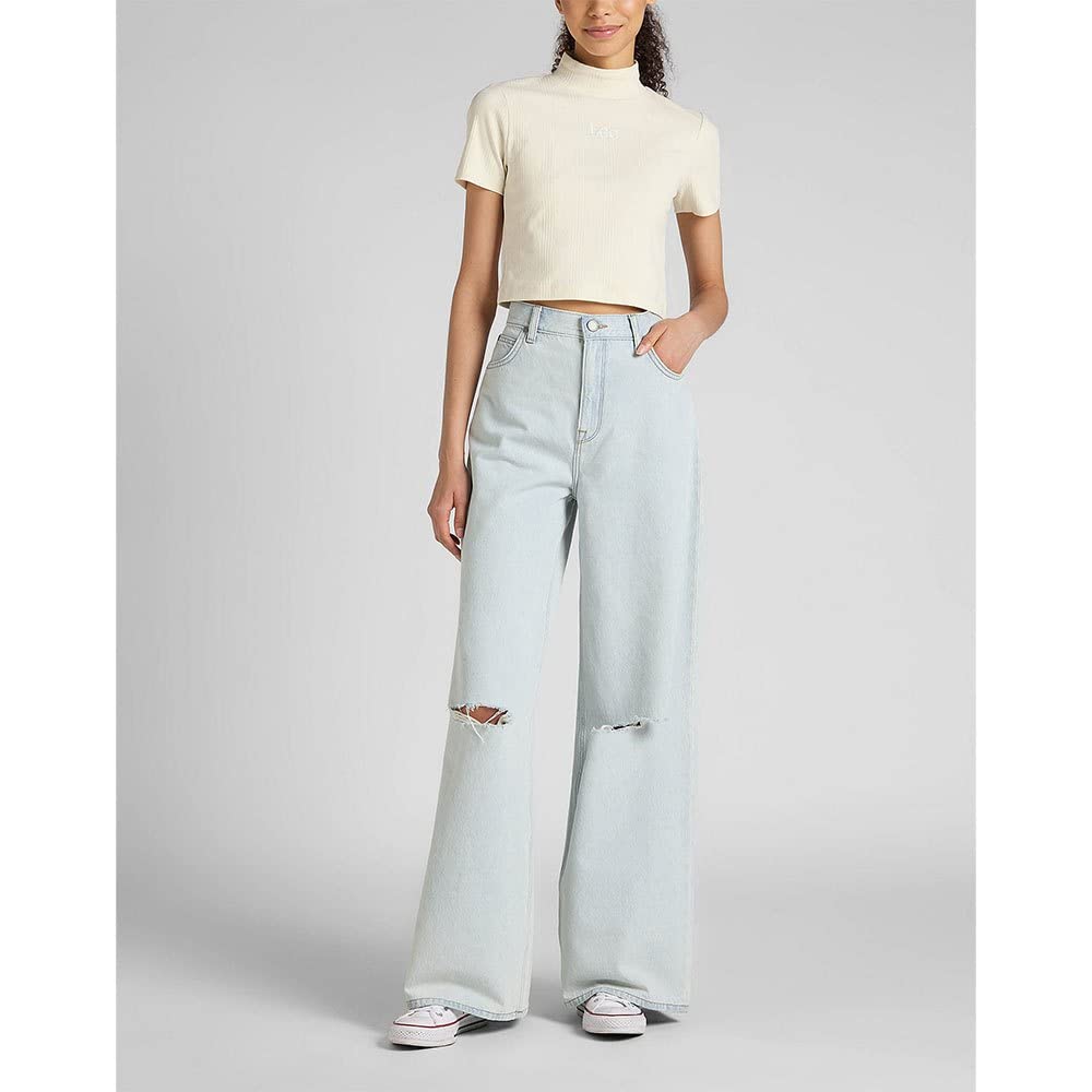 Lee jean boyfriend femme délavé coupe ample
