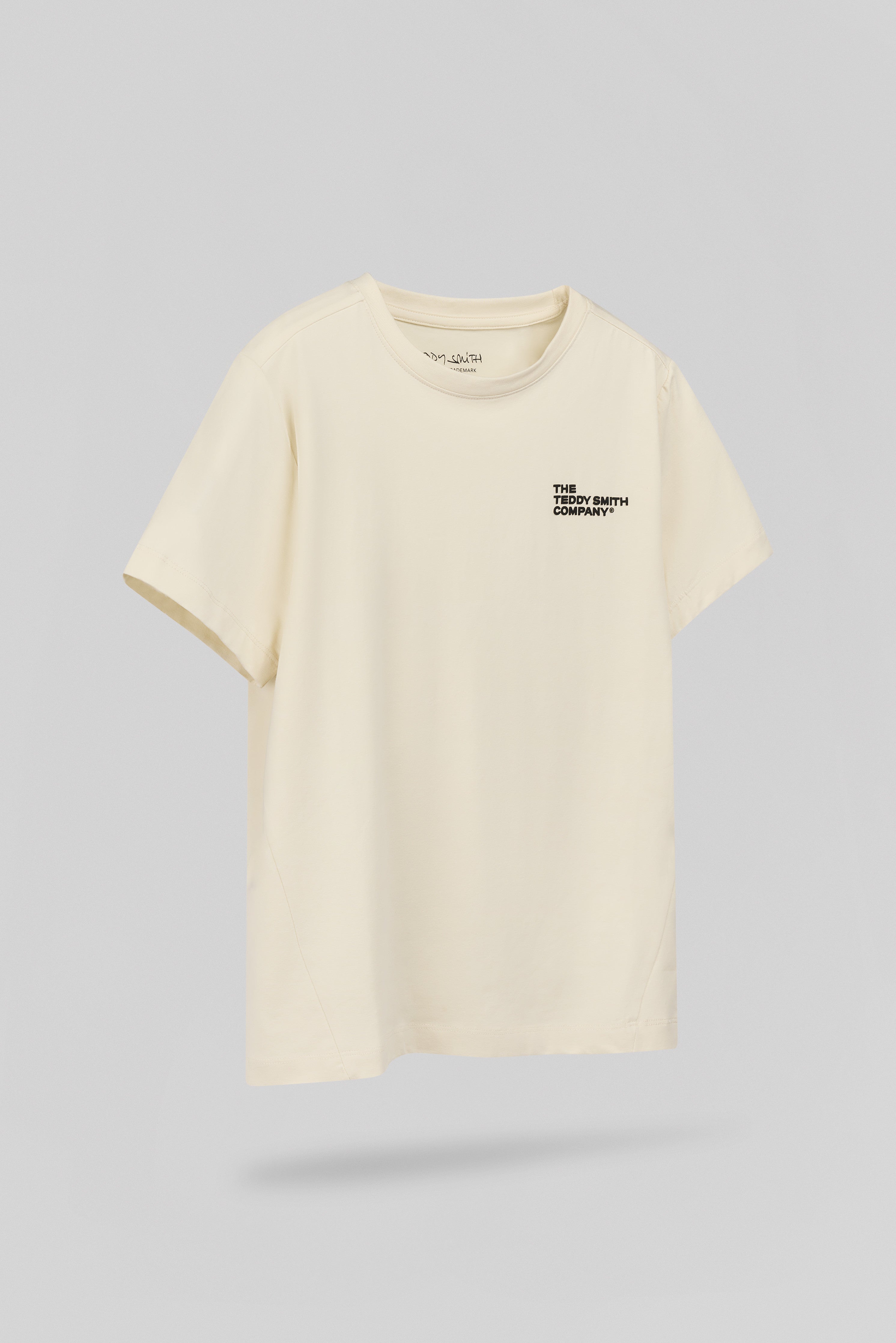 Teddy Smith T-Company t-shirt cream ajusté garçon