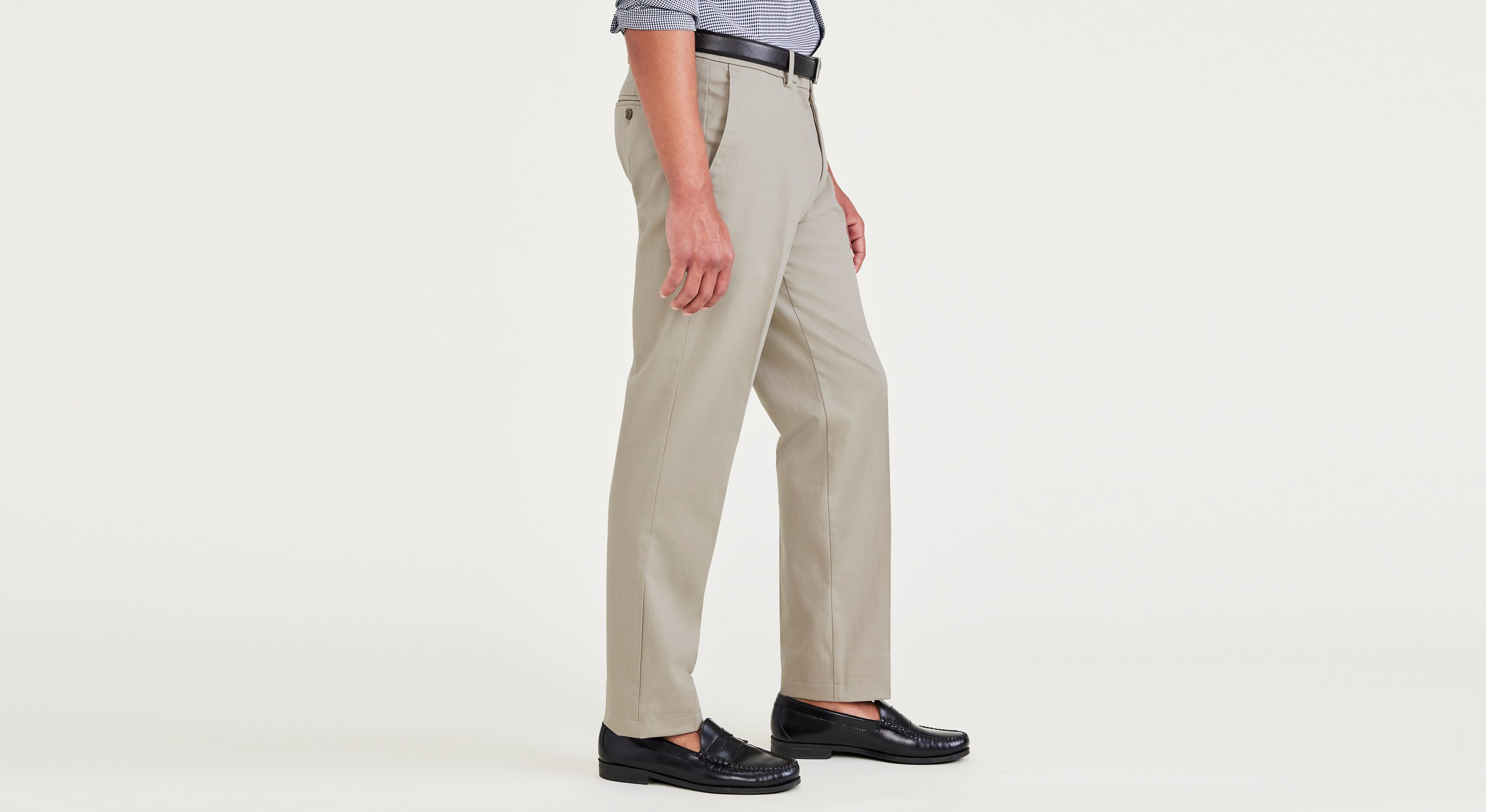 Dockers Signature Iron Free chino slim beige à pli
