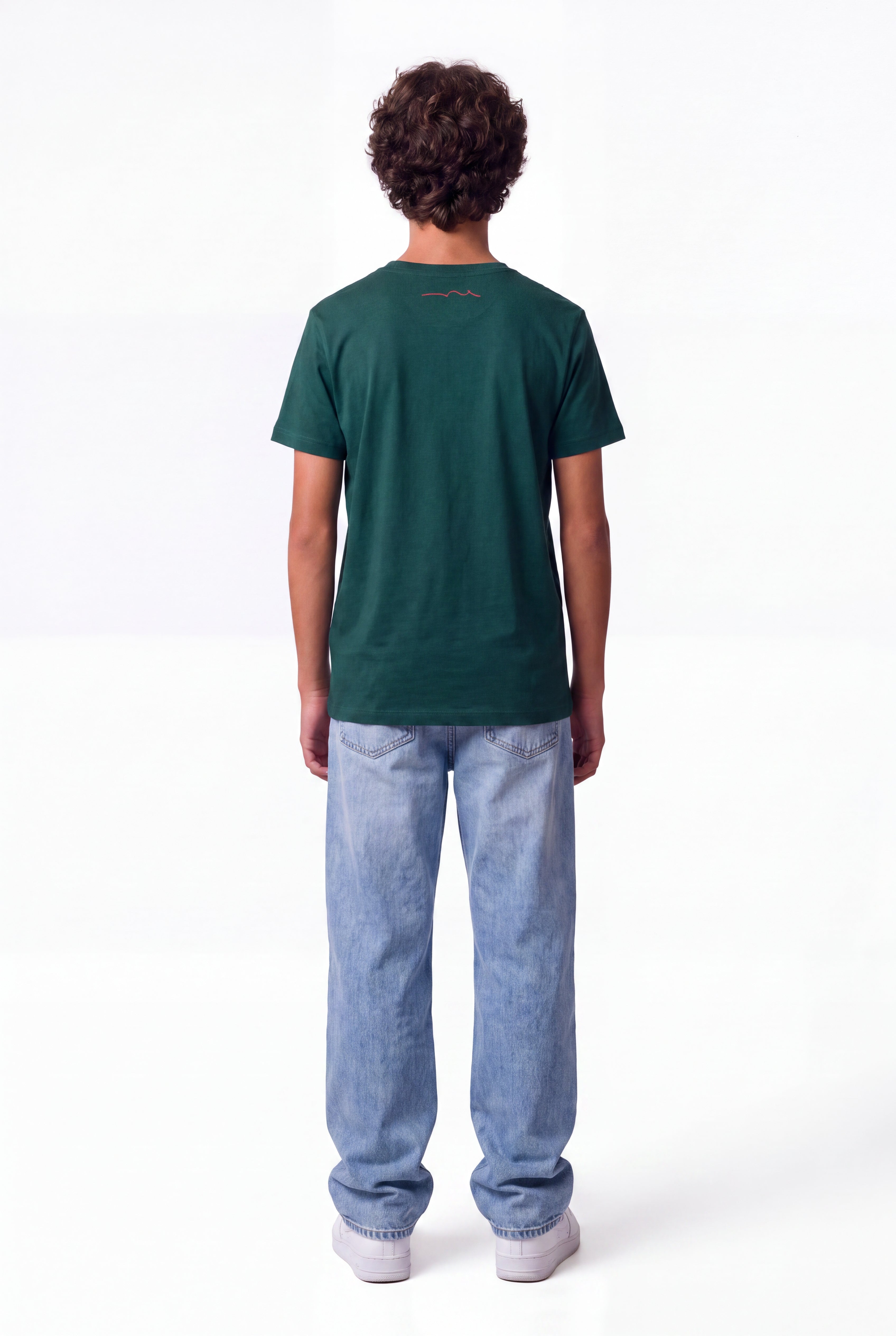 Teddy Smith T-Evan MC Jr t-shirt garçon vert pin coton