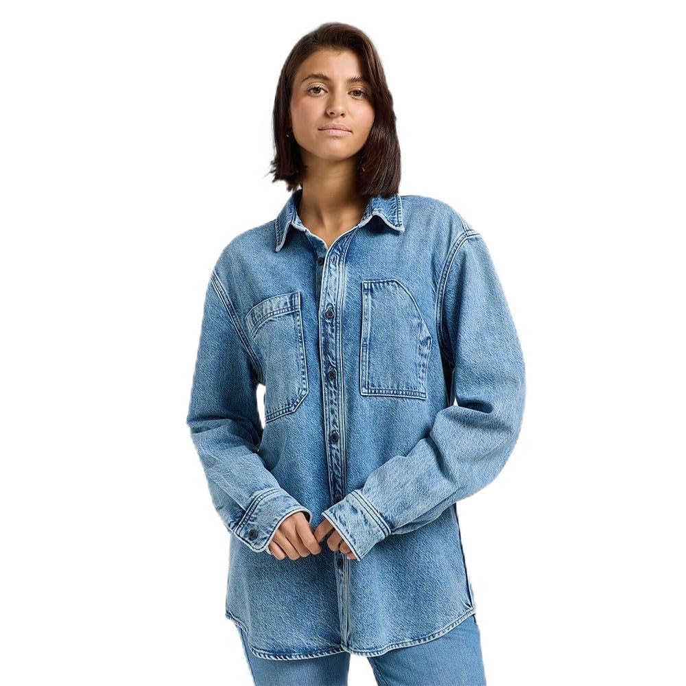 Lee Engineer Overshirt Surchemise Blue Meadow Taille XL