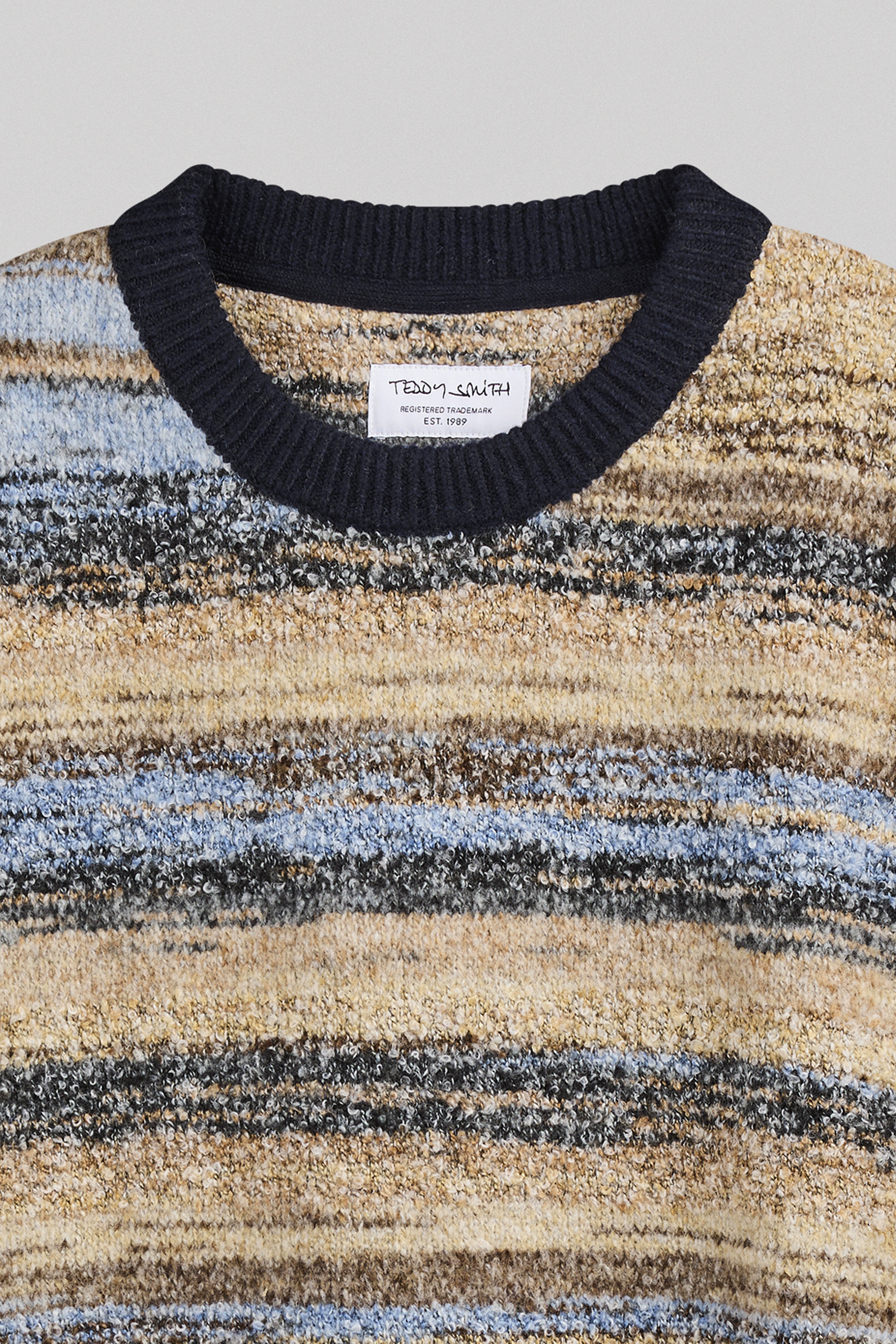 Teddy Smith P-Milo pull homme jacquard dark navy