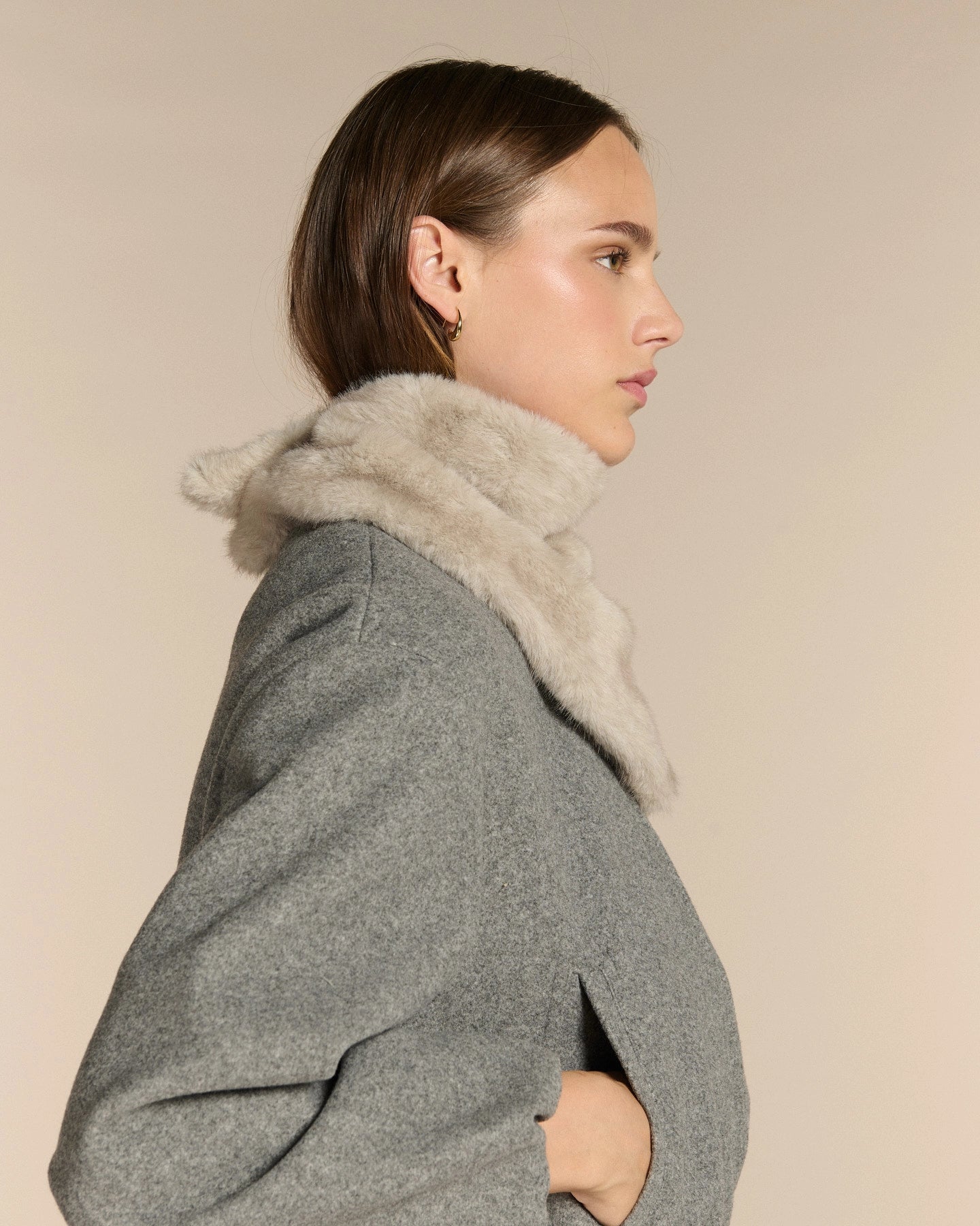 Labdip Alexis bandana fausse fourrure mink Megève