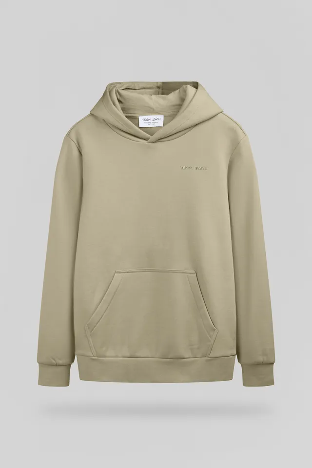 Teddy Smith S-Nark Hoody JR sweat kaki bleach