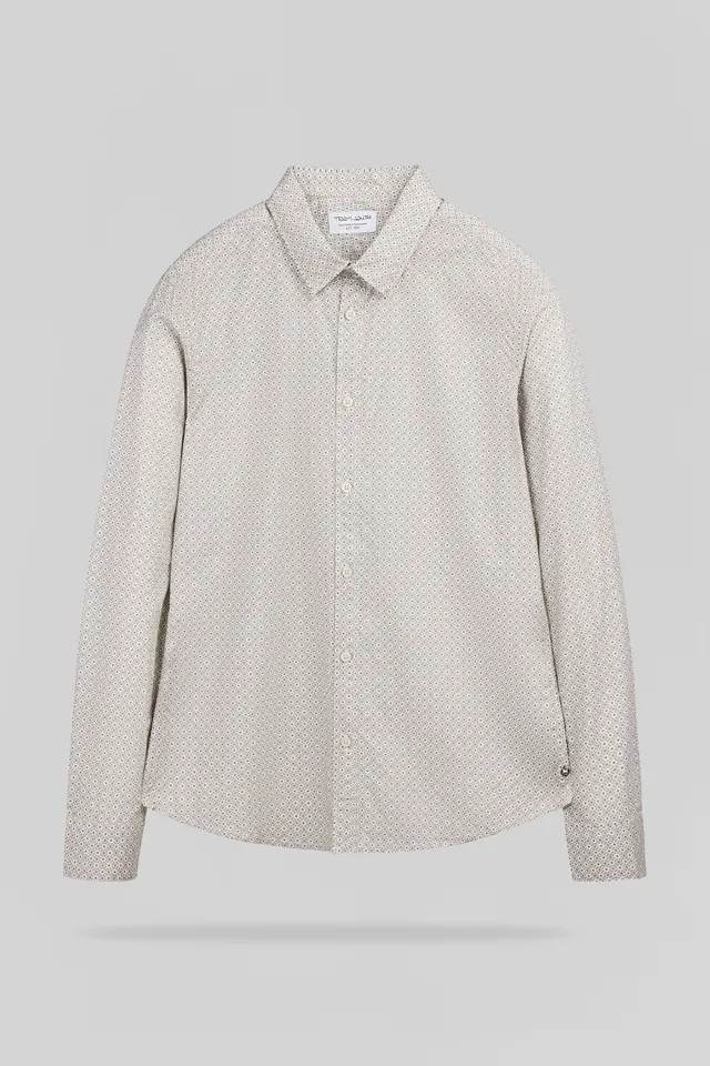Teddy Smith Carton ML Cream chemise cintrée crème