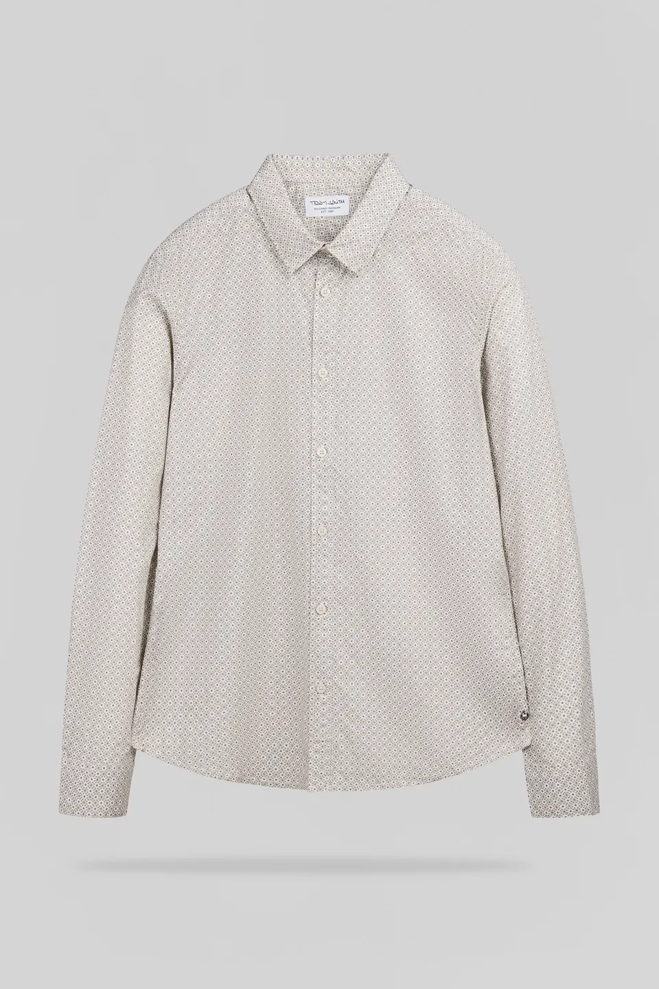 Teddy Smith Carton ML Cream chemise cintrée crème