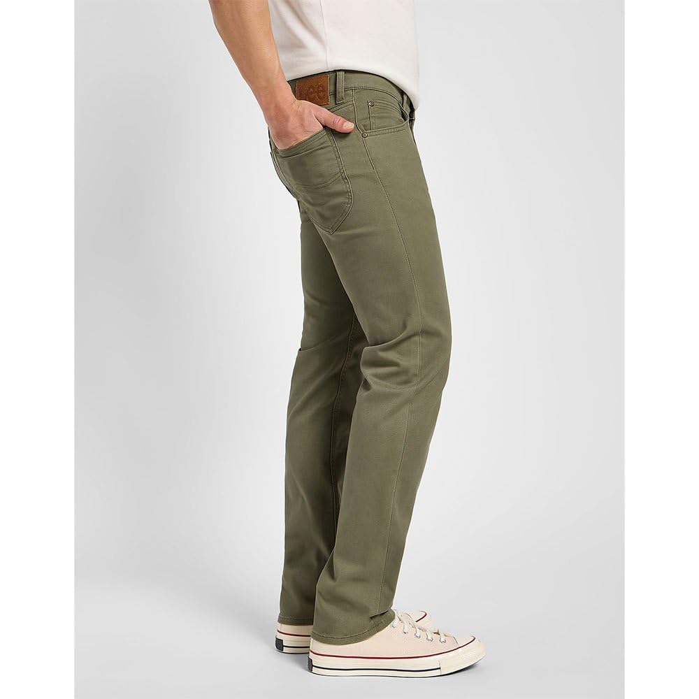 Lee Daren Zip Fly jean homme droit vert taille basse