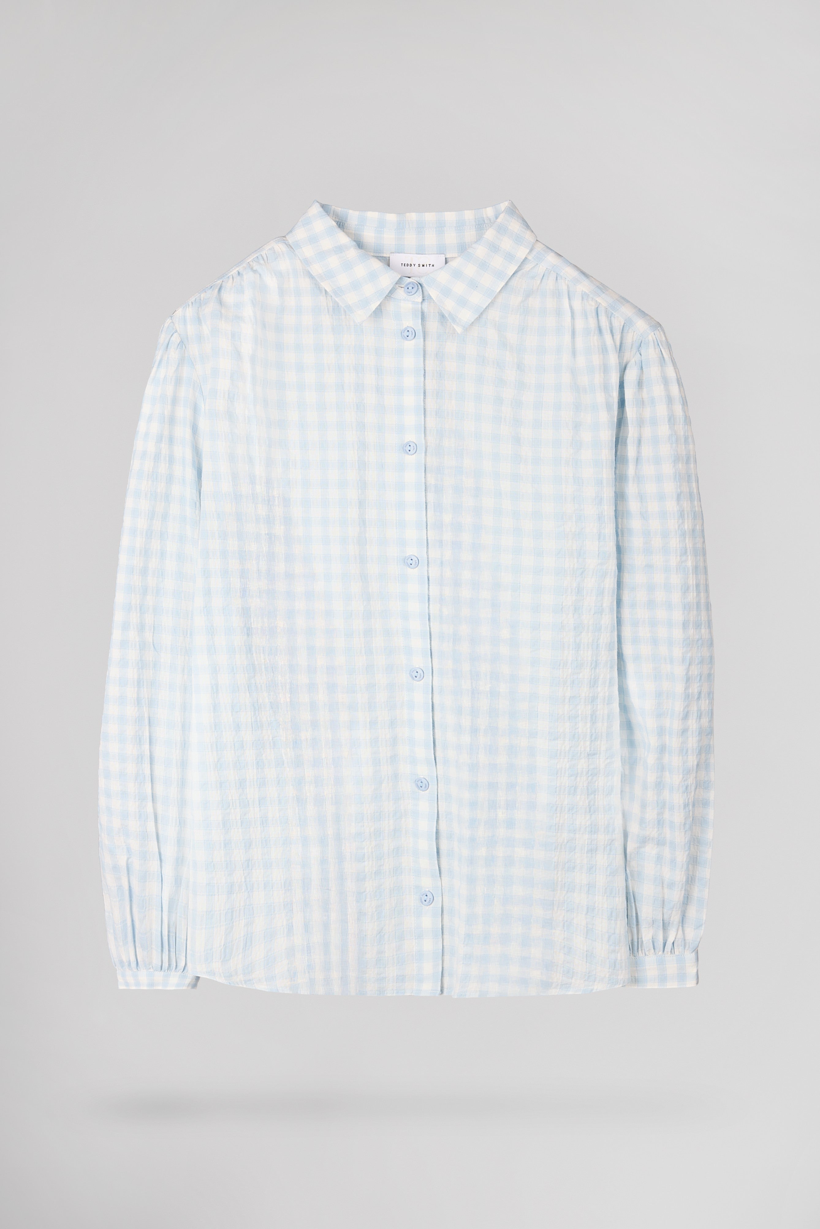 Teddy Smith C-Bulle chemise vichy pastel blue femme
