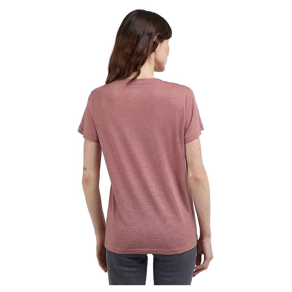 Lee Col V t-shirt femme rose coupe décontractée