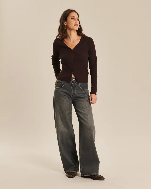 Labdip River Dusty Grey jean large gris cendré 100% coton
