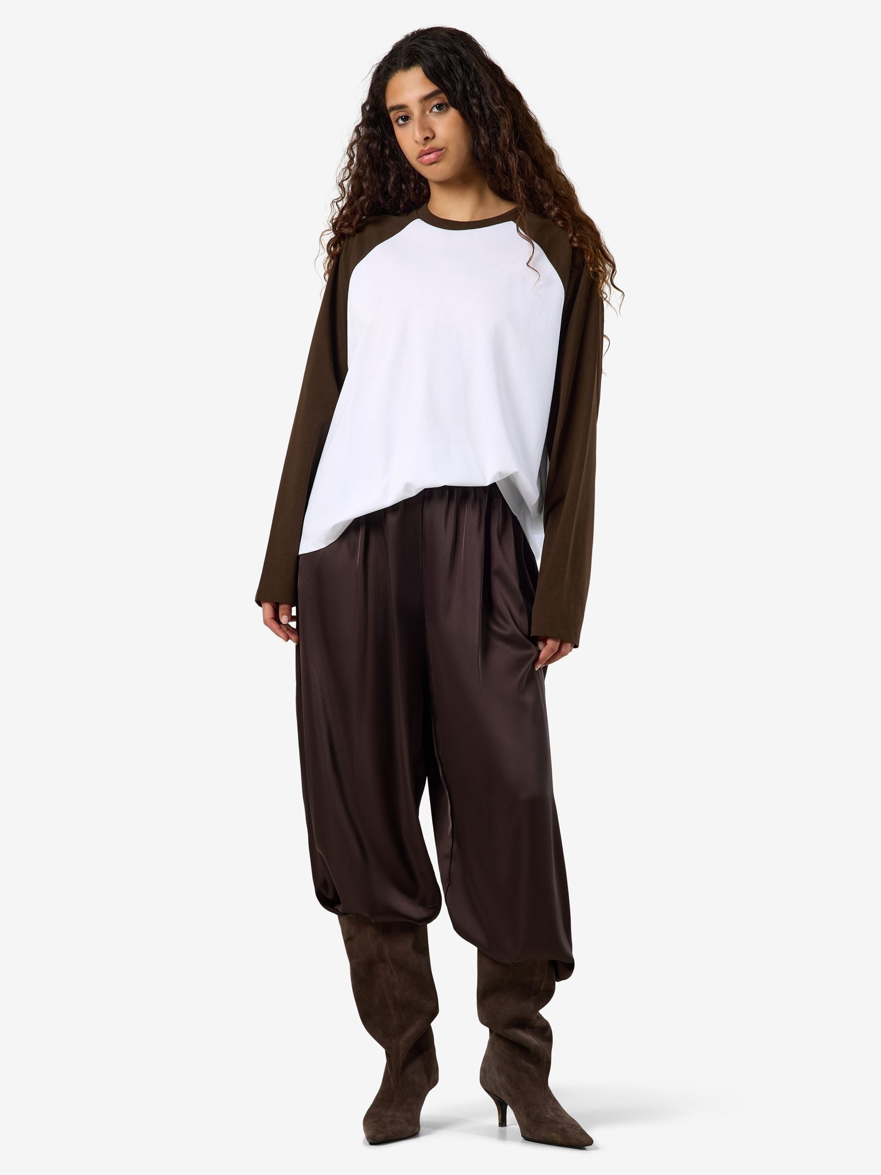 Noisy May Nmember top colourblock raglan